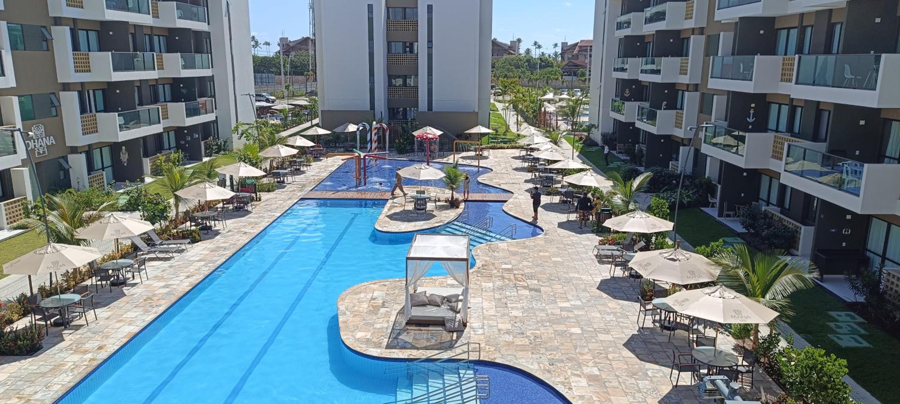 Mana Beach D202-Dois Quartos Vista Piscina