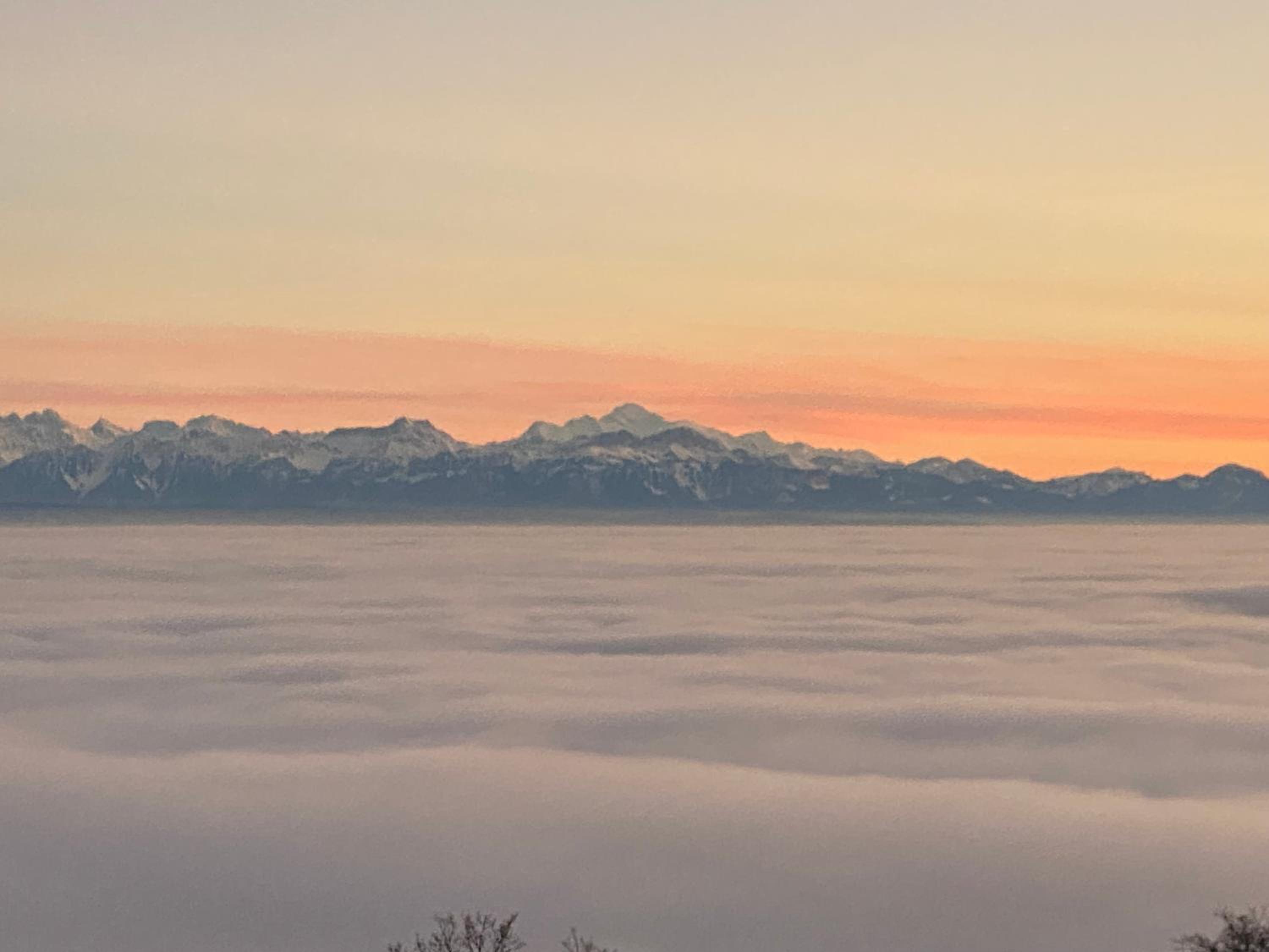 Tévenon Vue Panoramique Alpes-Lac