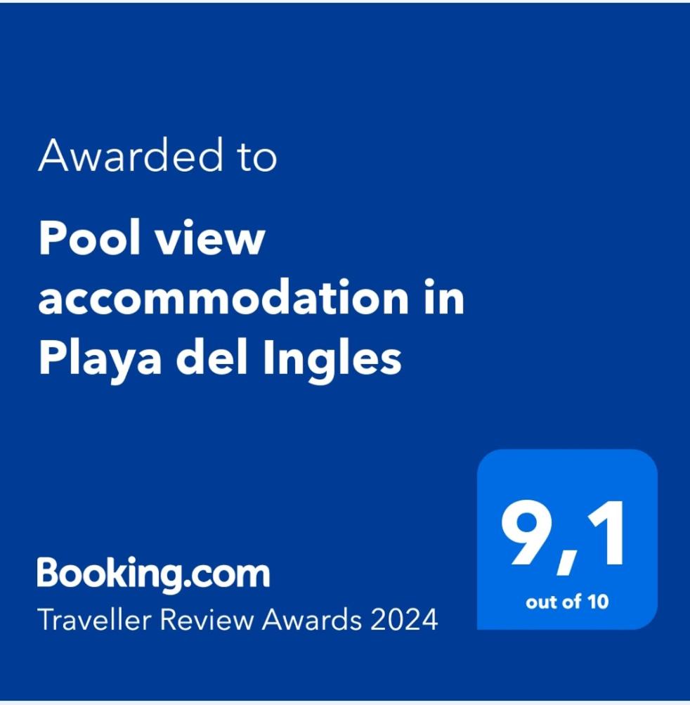 Pool view accommodation in Playa del Ingles