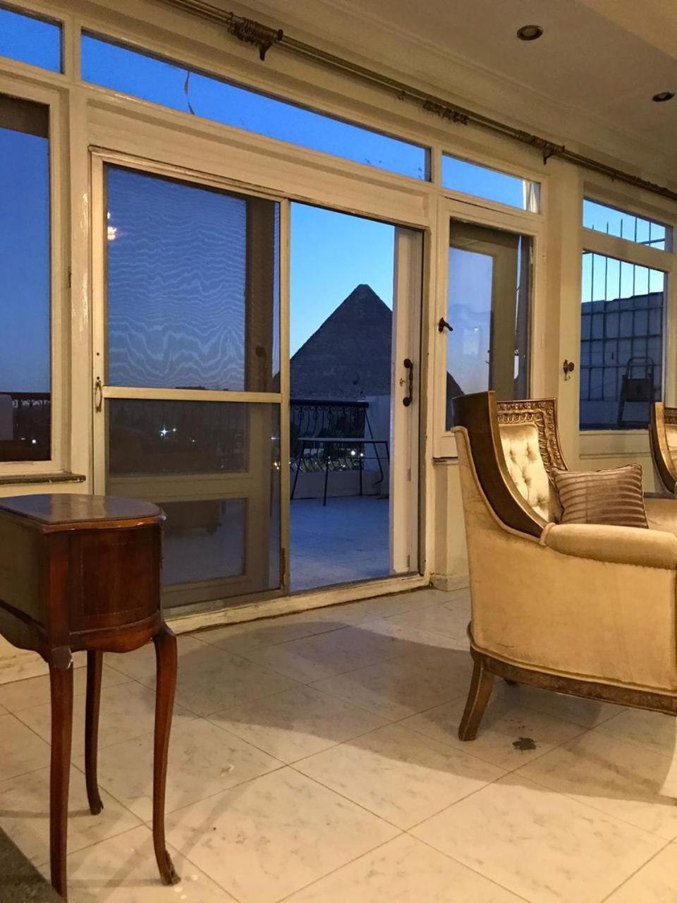 Apartment view pyramids