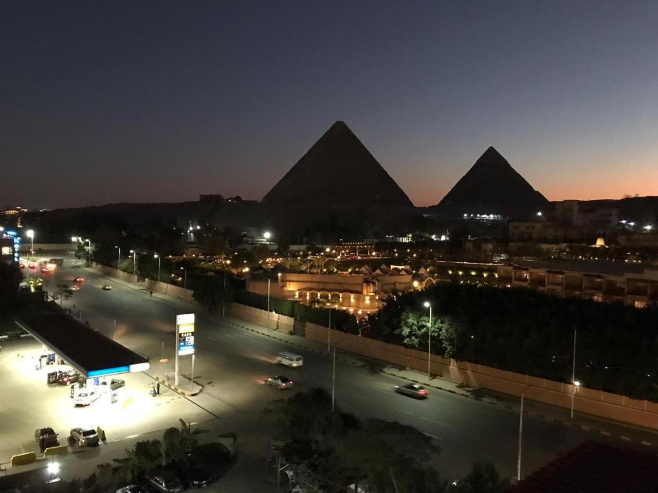 Apartment view pyramids