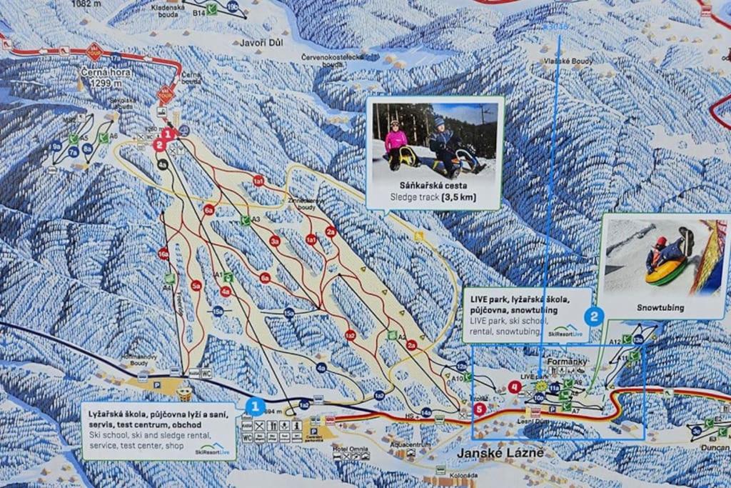 DeLuxe apartmán s terasou Janské Lázně 3 Ski&Bike by AlkaTravel