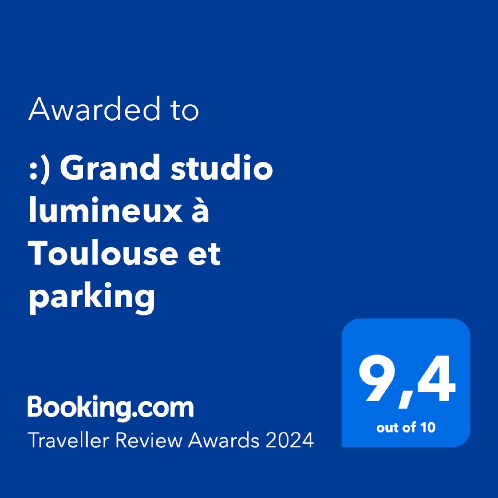 :) Grand studio lumineux à Toulouse et parking