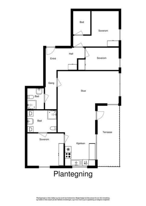 Luxury 3-Bedroom Flat with Seaview in Central Oslo view 3