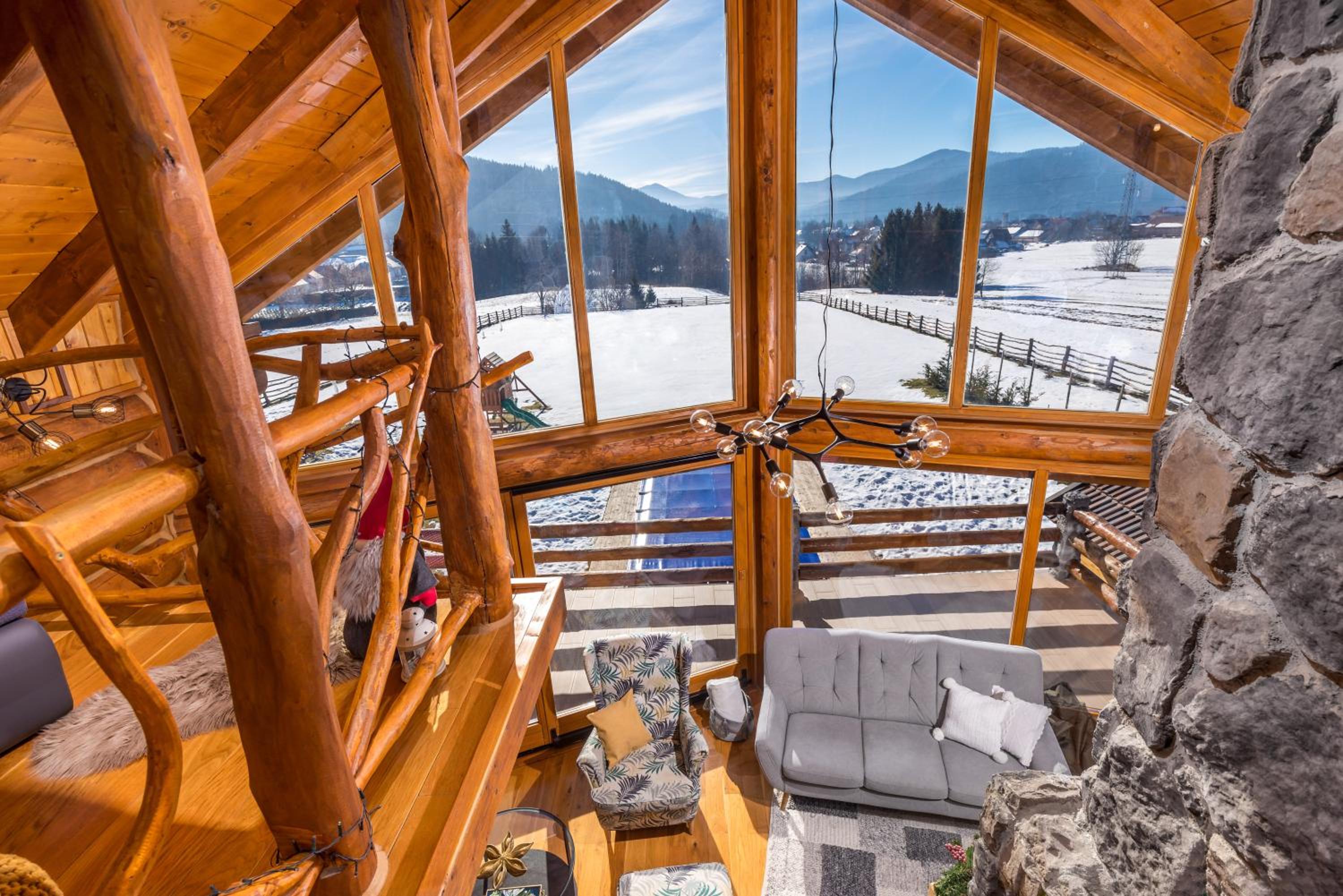 Log home Mountain Mama view 2