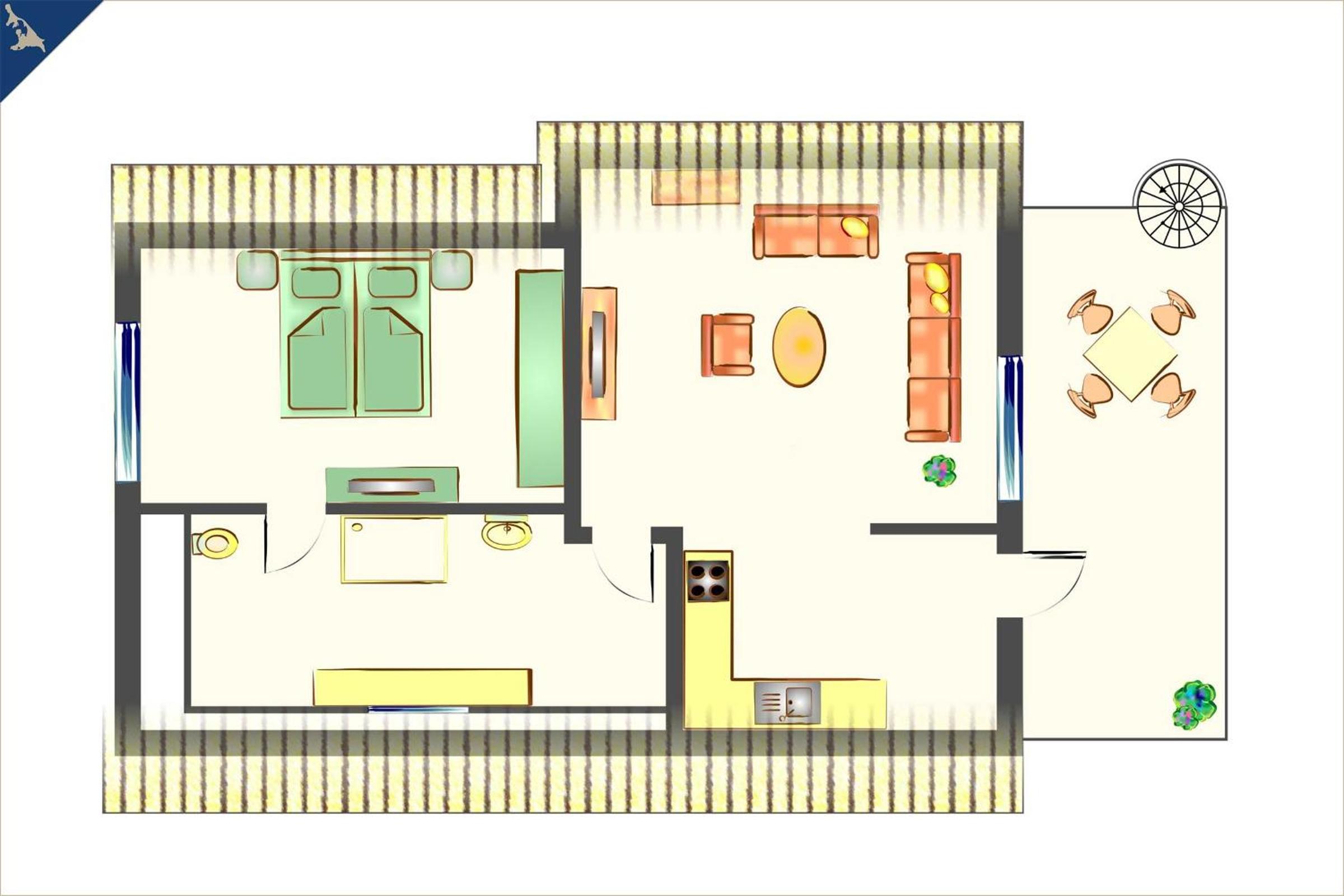 Ferienwohnung zum Koi II DG