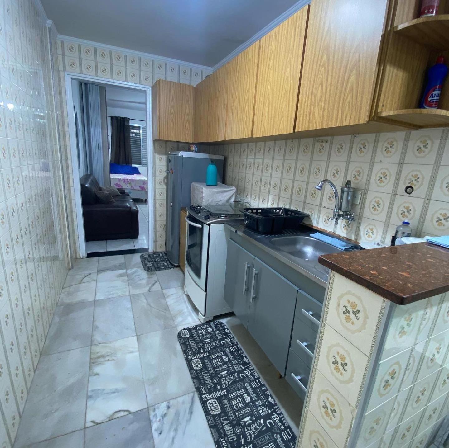 Apartamento kitnet pé na areia praia Ocian