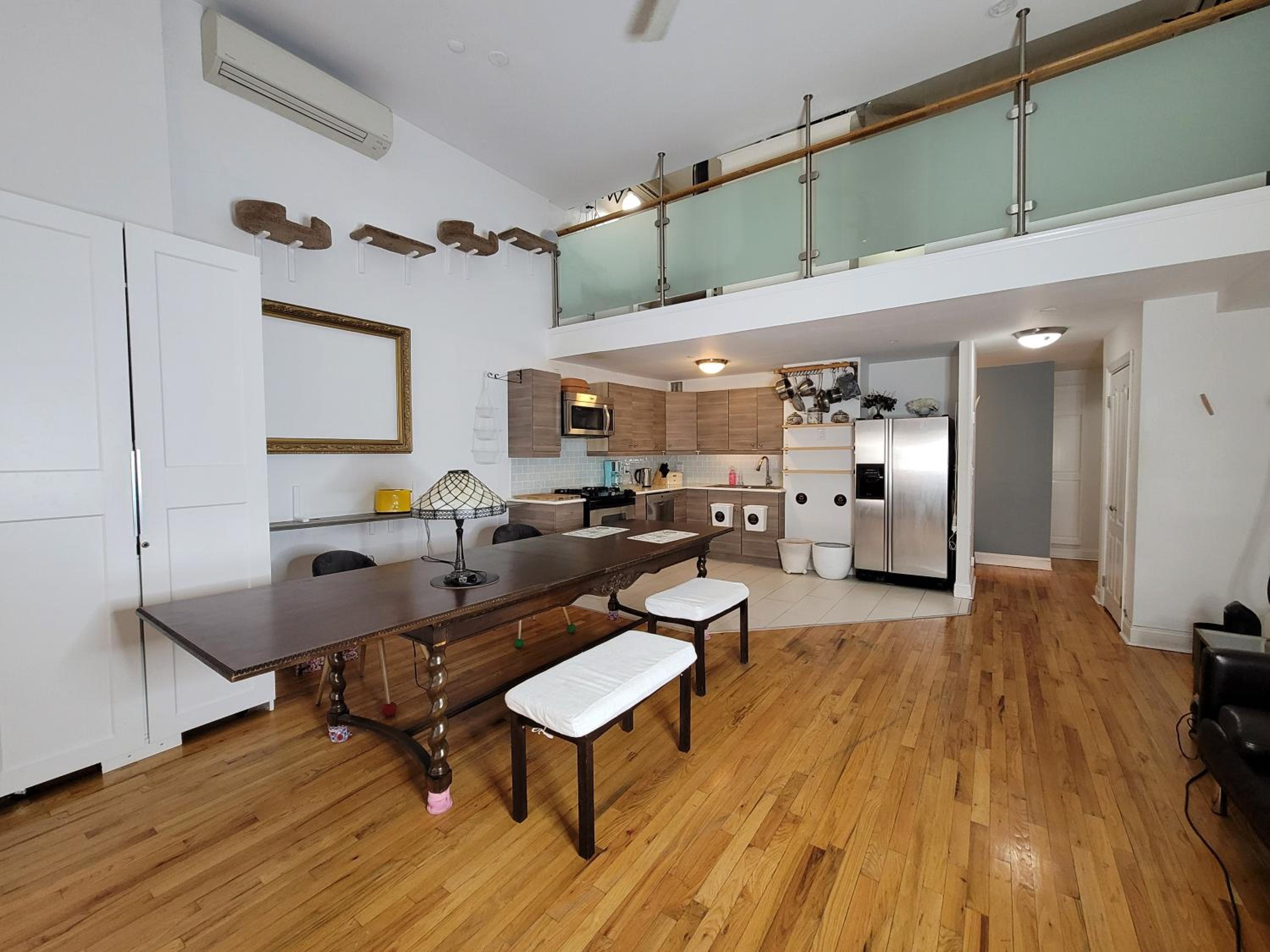 Triplex loft with host present