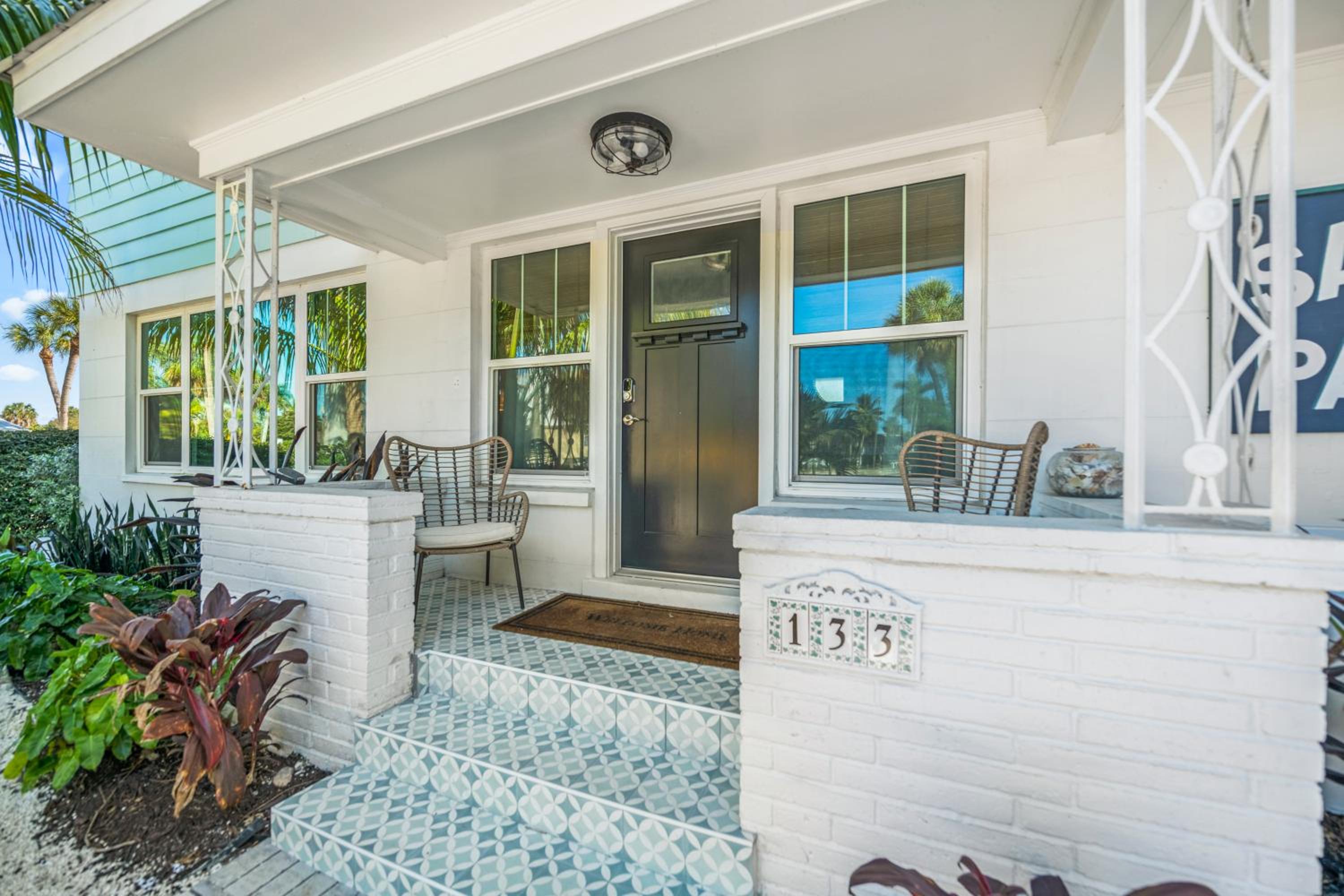 Sandy Pants - Designer Beach Chic Home Steps to Beach Backyard Oasis w Heated Pool view 2