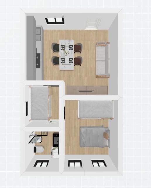 Jody Bibione, poolside apartment with garden view 4