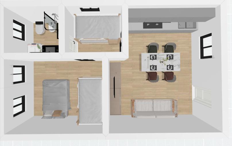 Jody Bibione, poolside apartment with garden view 5