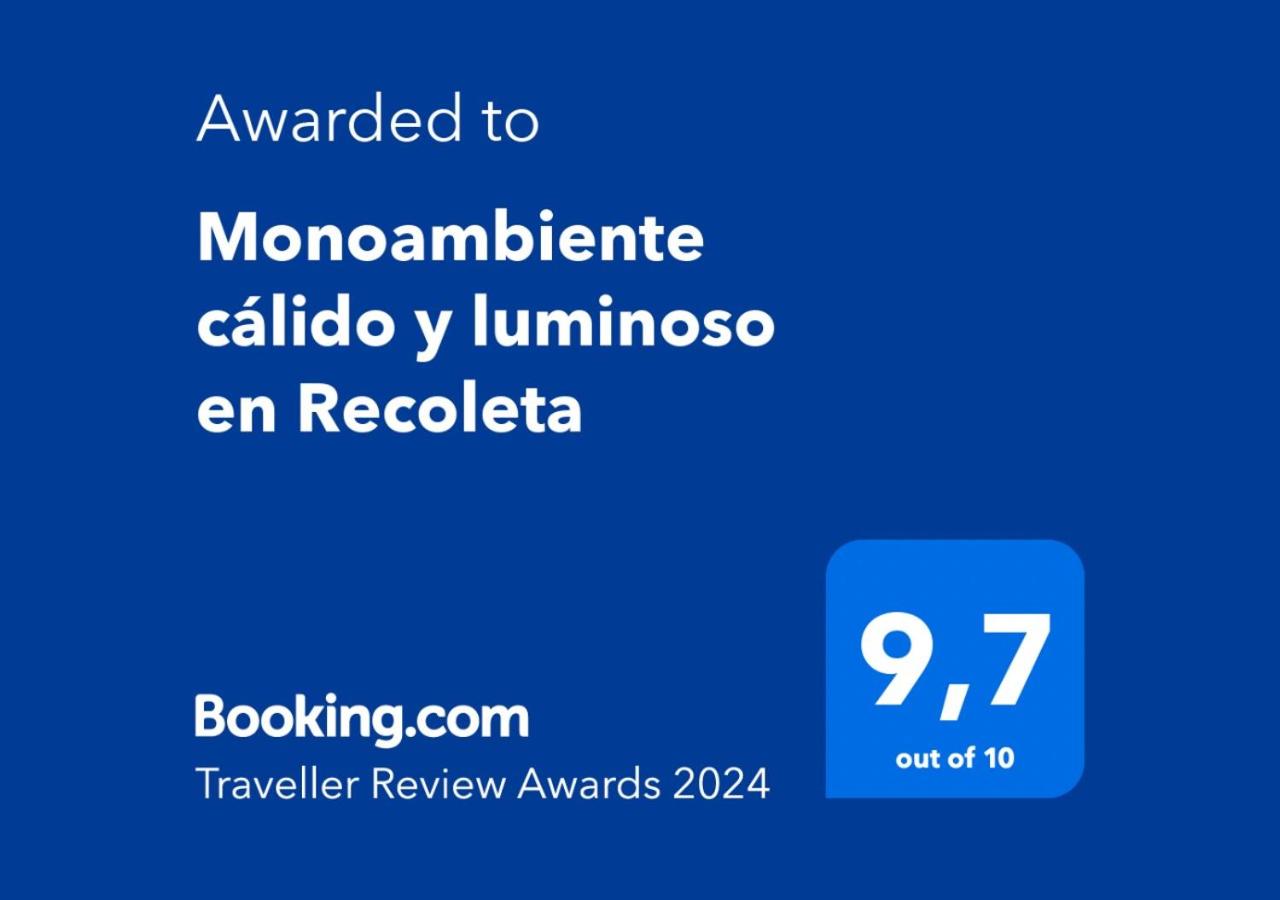 Monoambiente cálido y luminoso en Recoleta