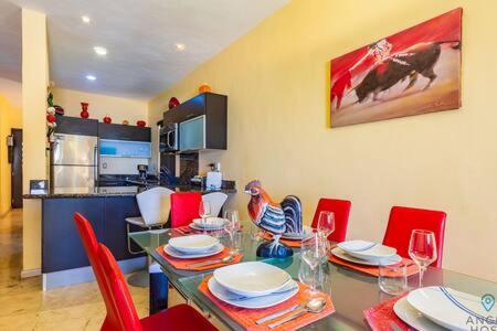 Oceanfront Condo a Block Off 5th in Heart of Playa