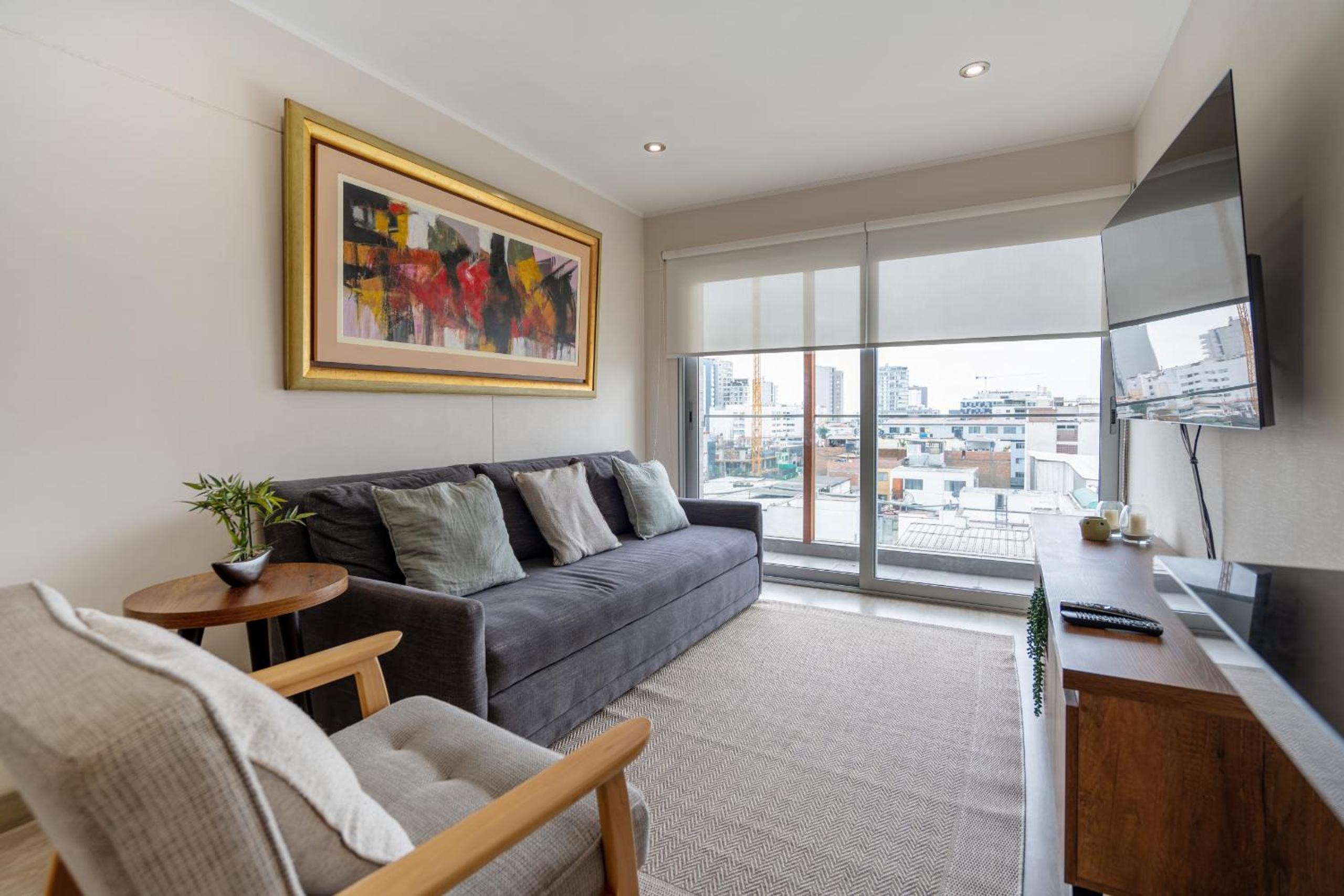 Modern 1BR Loft close to the seawalk of Miraflores
