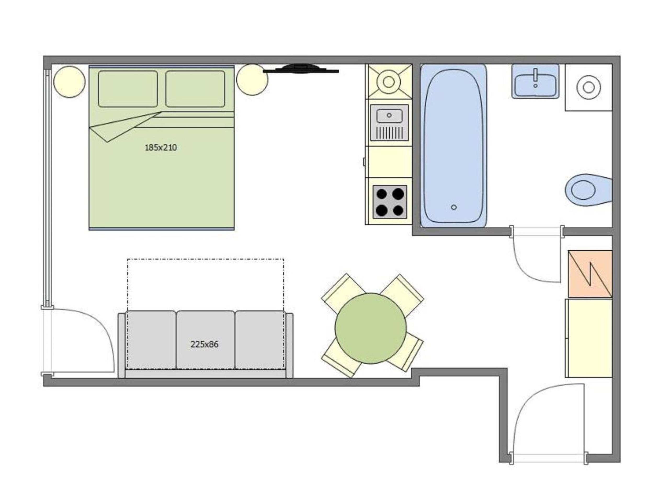 Cozy studio in the main city center