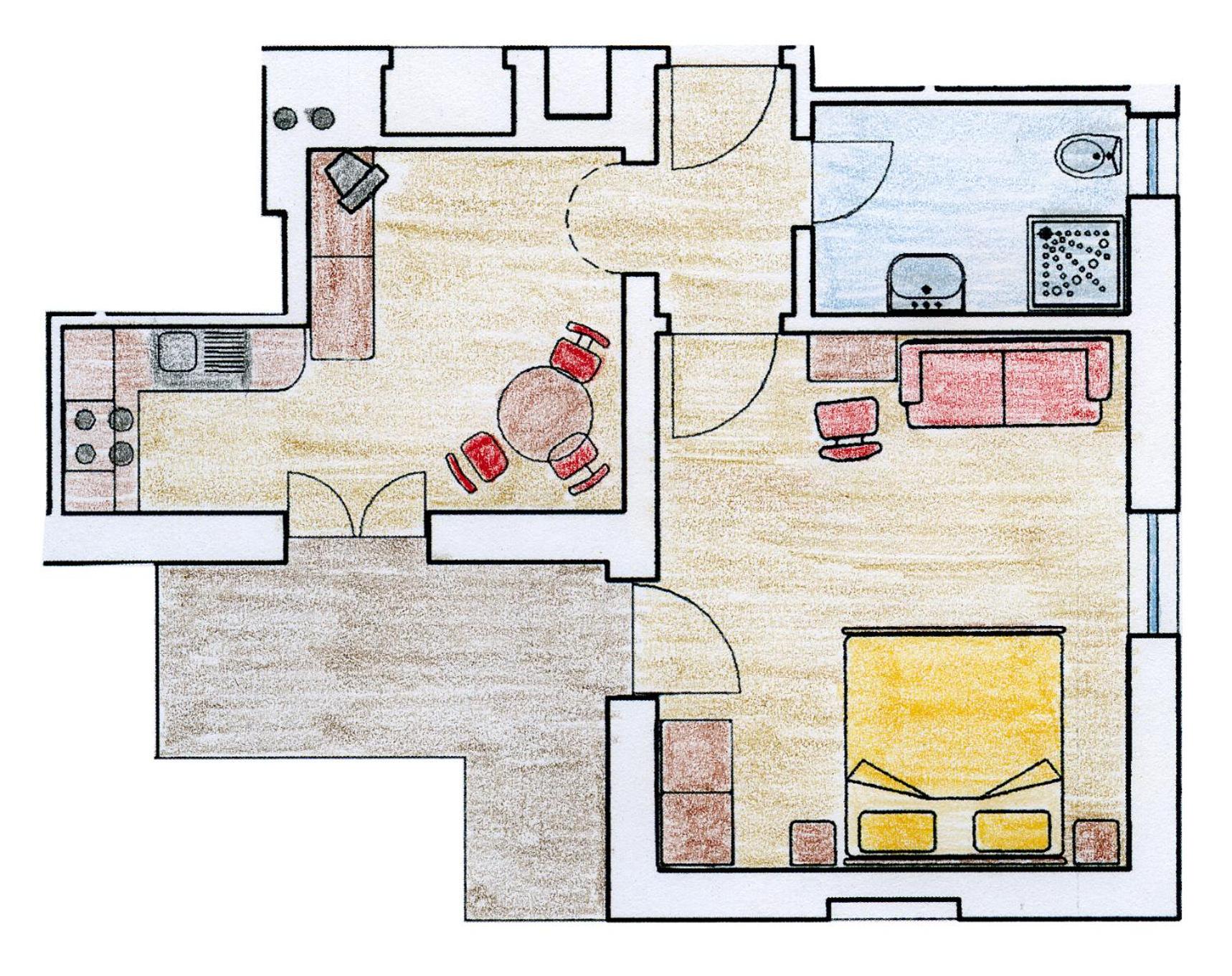 Fröhlichhof Wohnung Apfelblüte