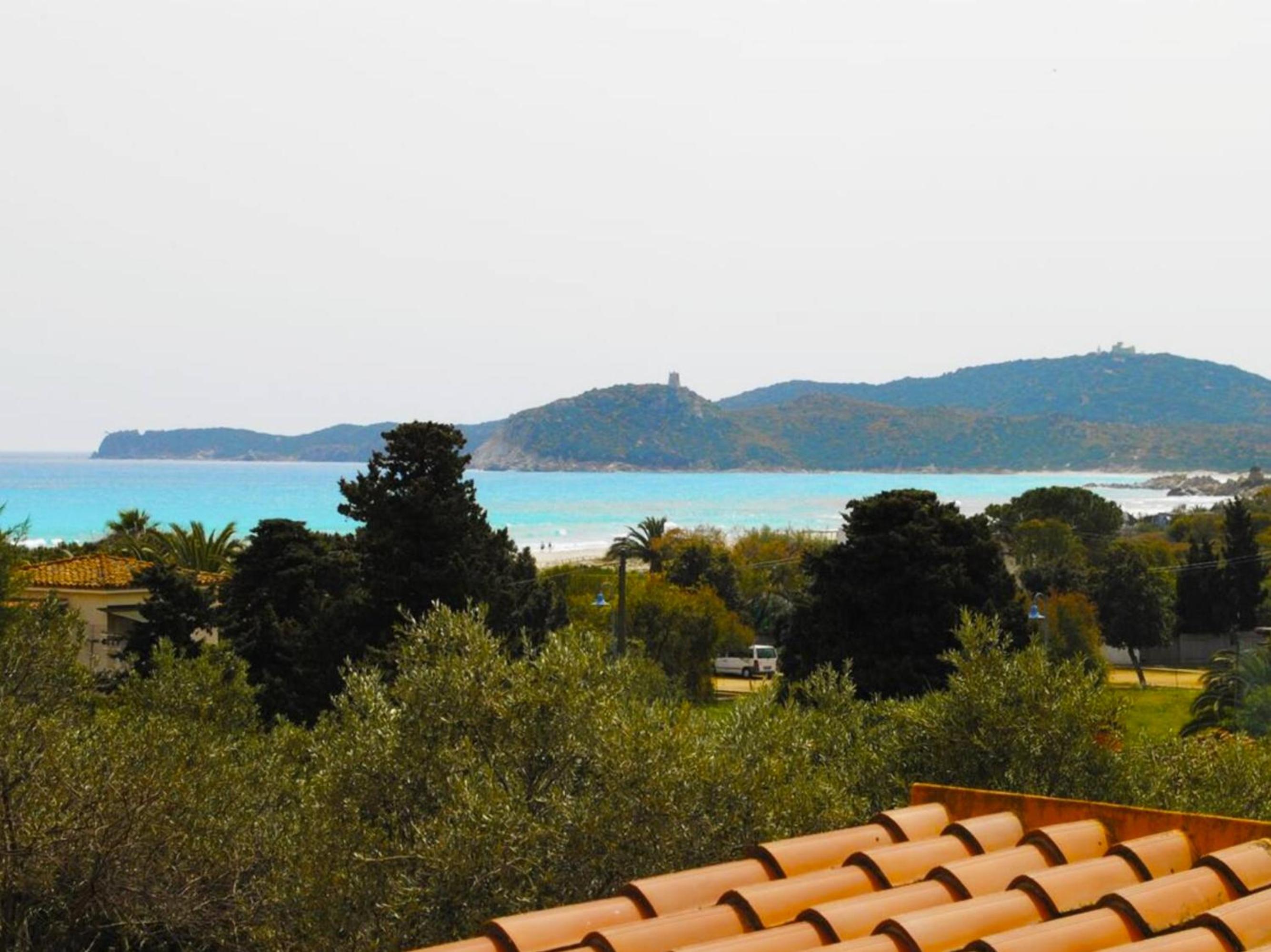 Patio on the Simius beach - 300 mt from beach view 2