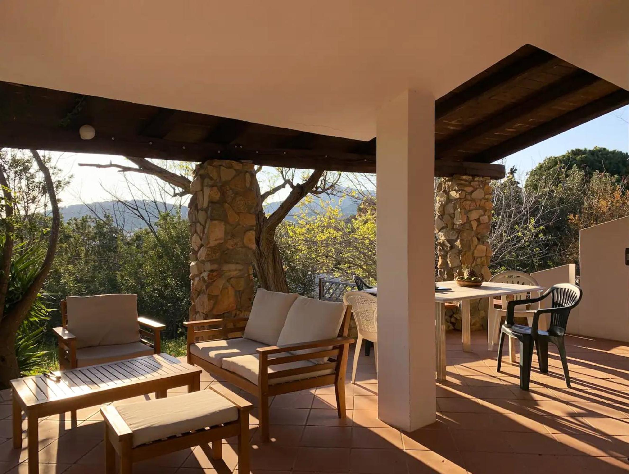 Patio on the Simius beach - 300 mt from beach view 4