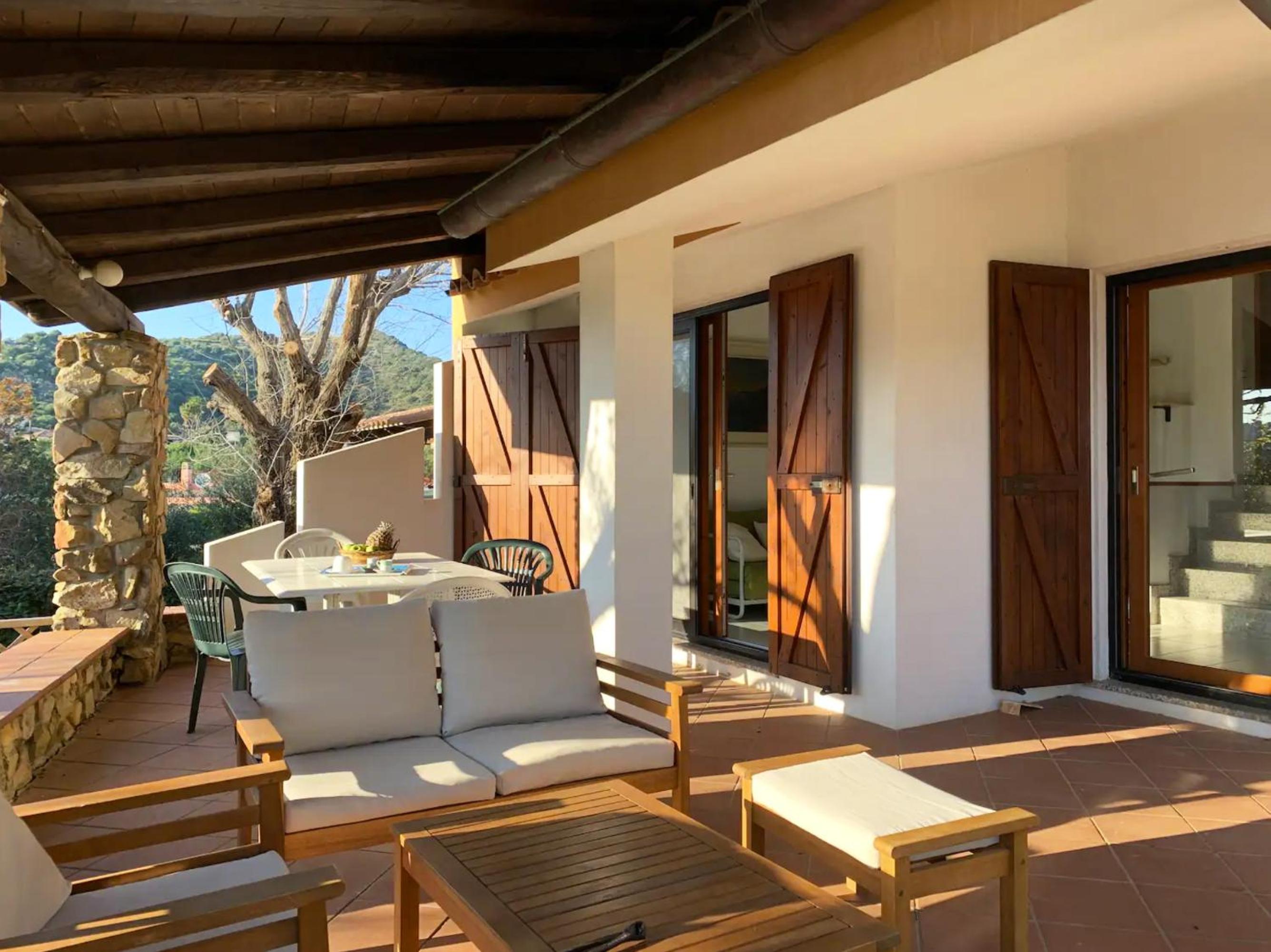 Patio on the Simius beach - 300 mt from beach view 3