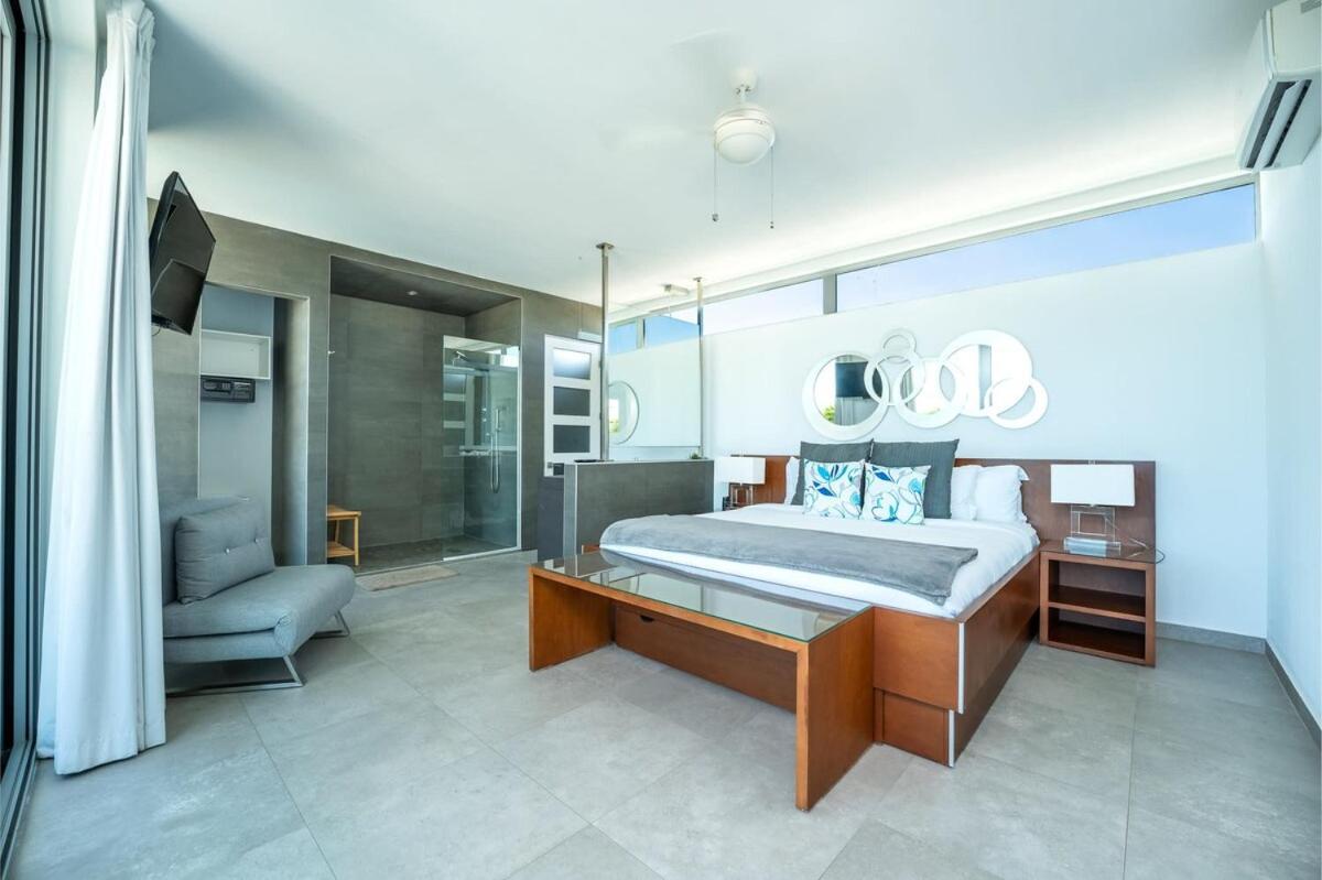 Oceanside 3 Bedroom Luxury Villa with Private Pool, 500ft from Long Bay Beach -V2 view 2