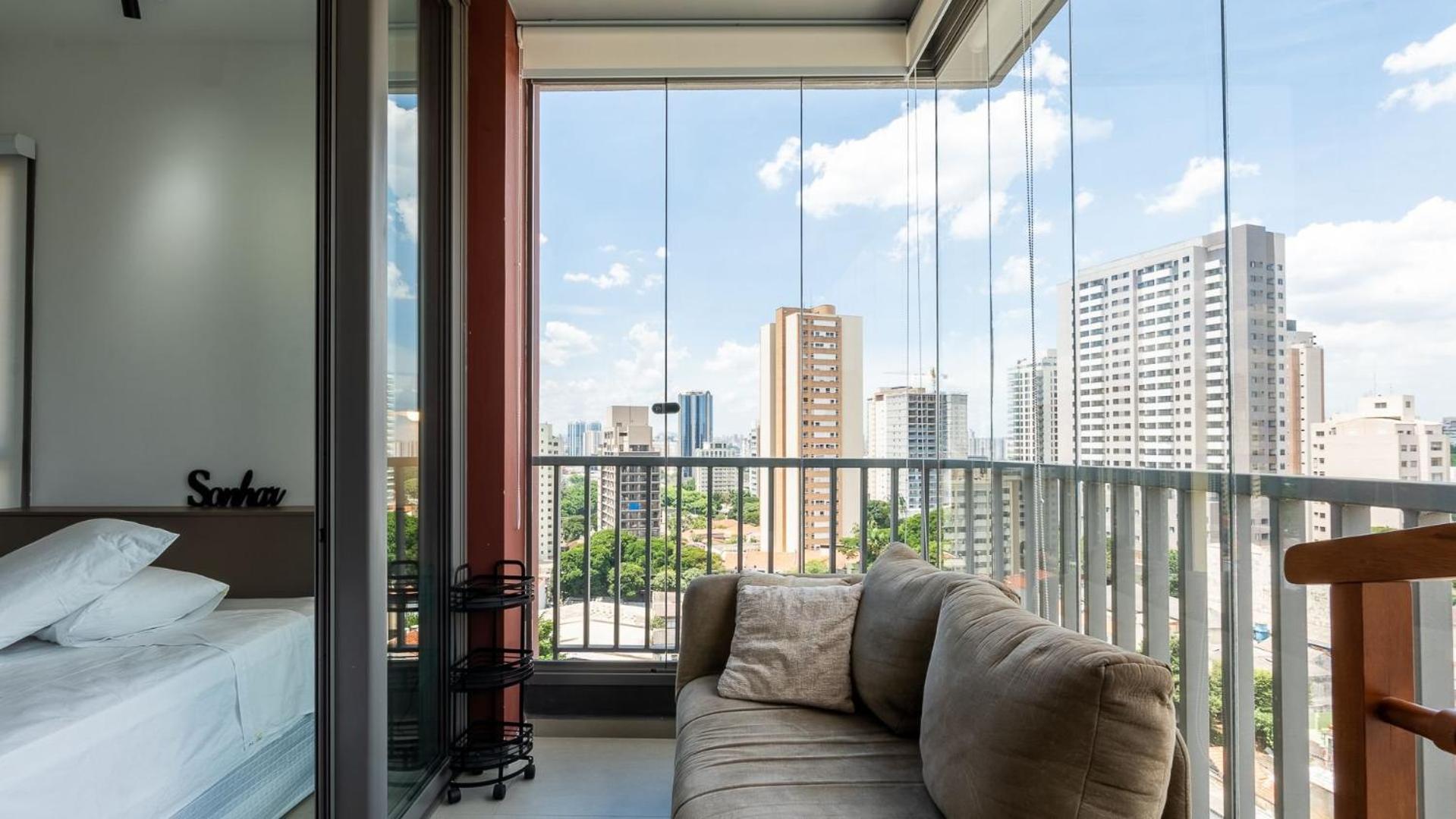 Studios Novíssimos com Piscina no Rooftop e vista para o Allianz Parque