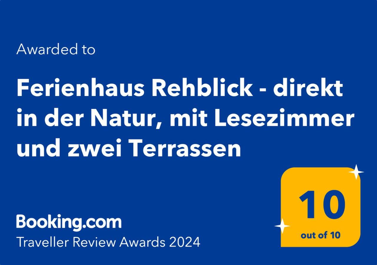 Ferienhaus Rehblick - direkt in der Natur, mit Lesezimmer und zwei Terrassen