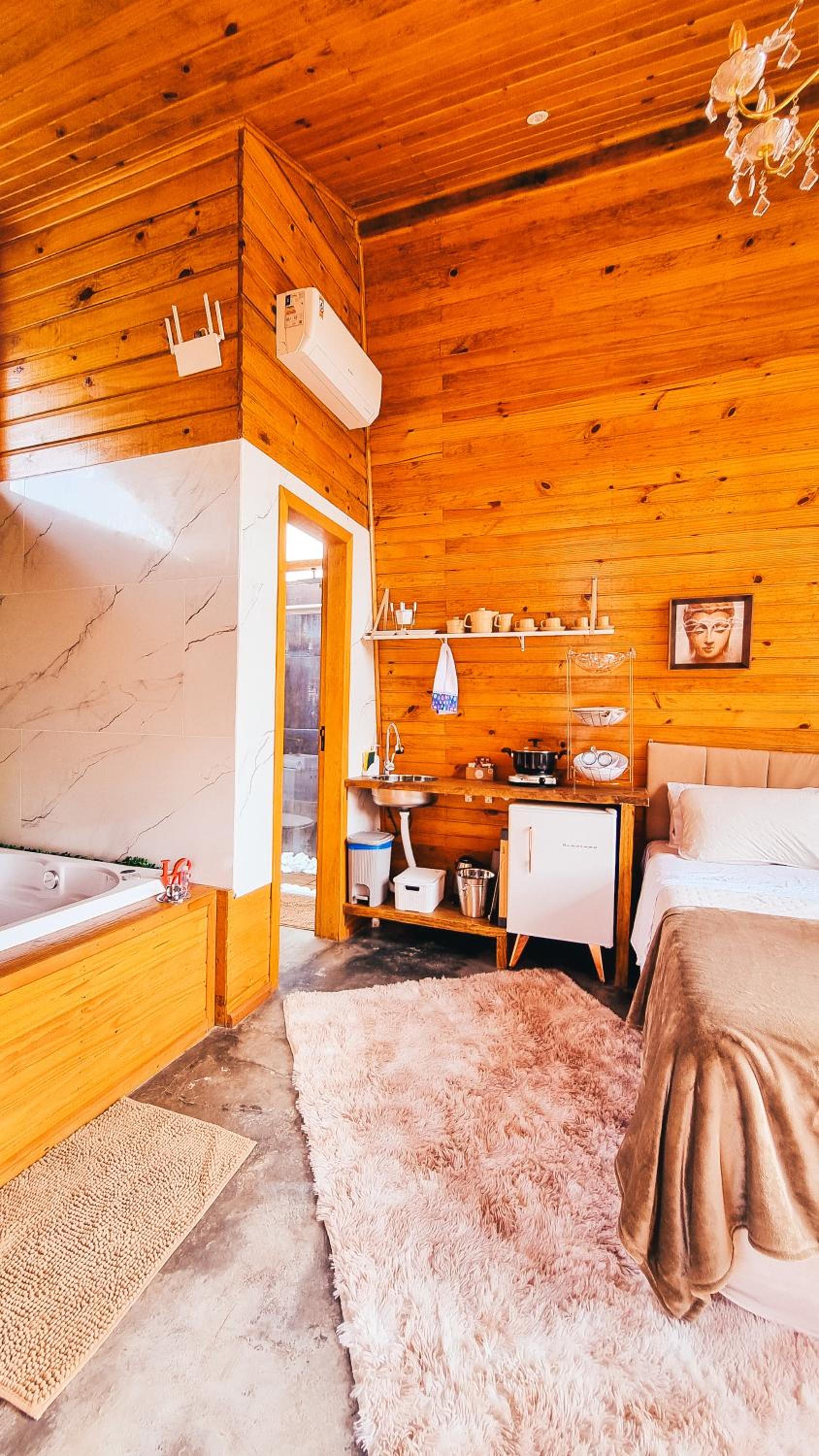Sand River - Cabanas com românticas hidromassagem entre Urubici e Urupema