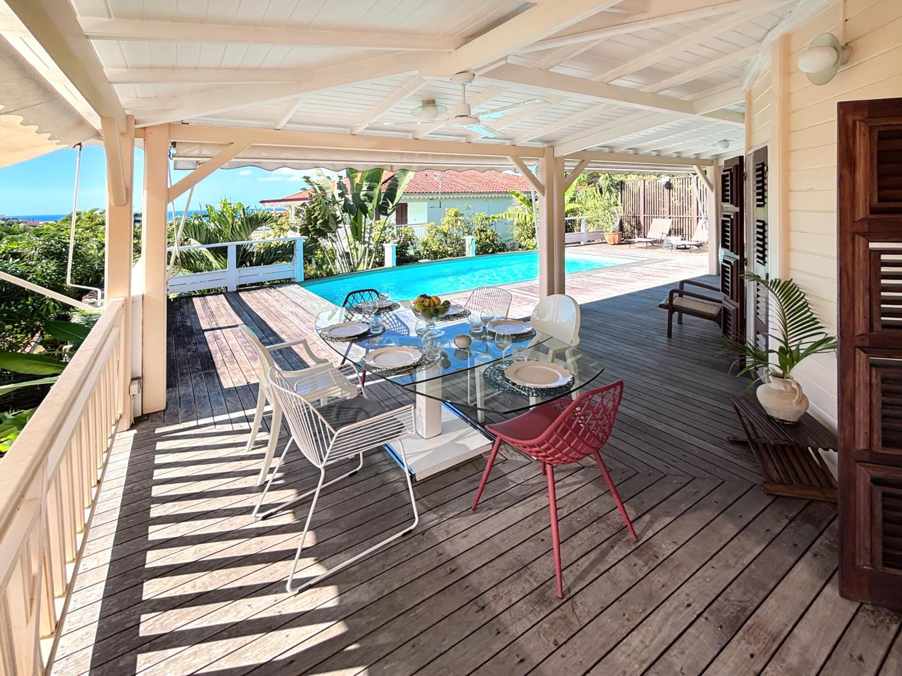 Maison créole d'exception - Villa Youka T4 standing pour familles- Trois Ilets view 4