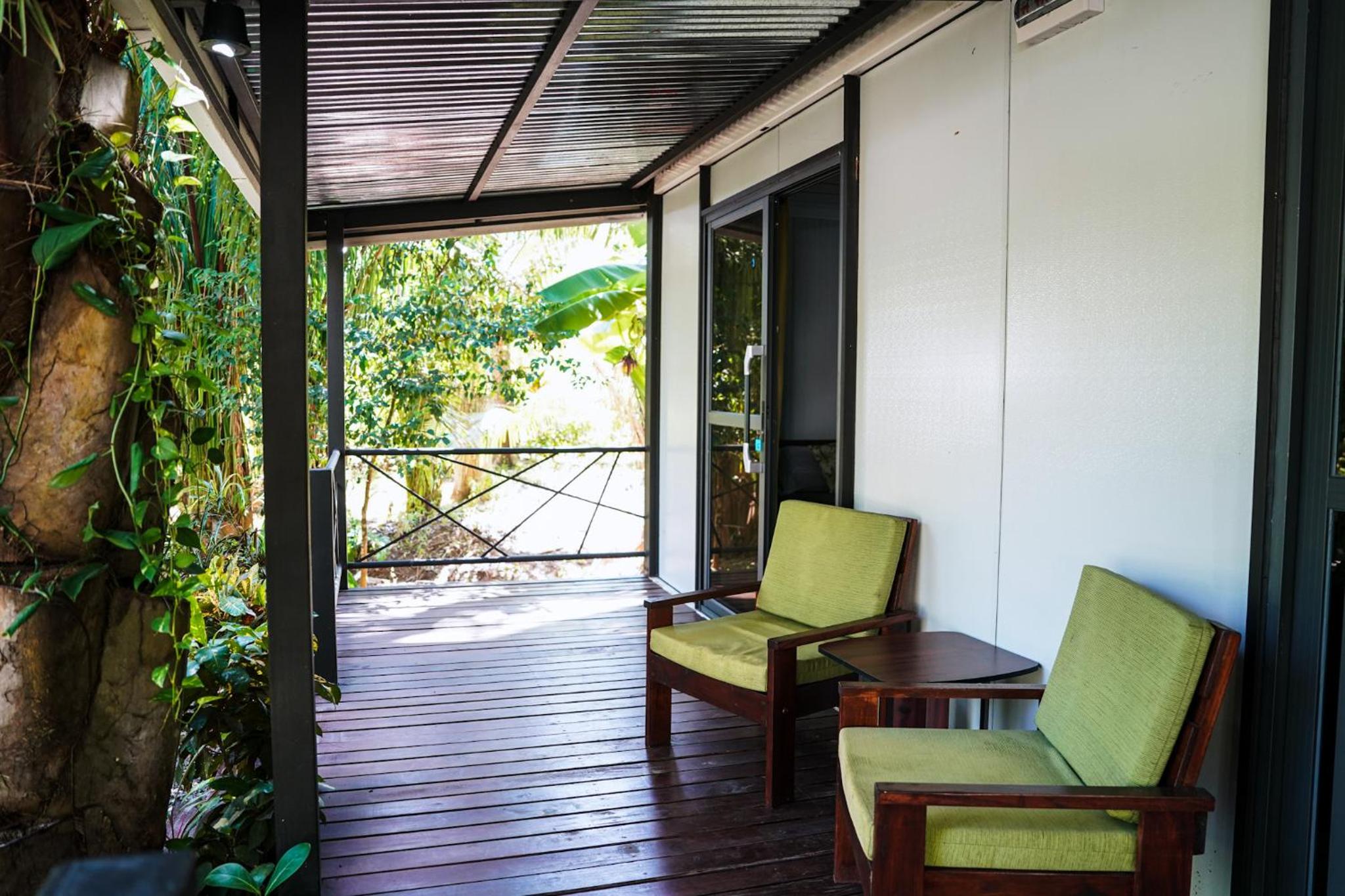 House in the palm forest