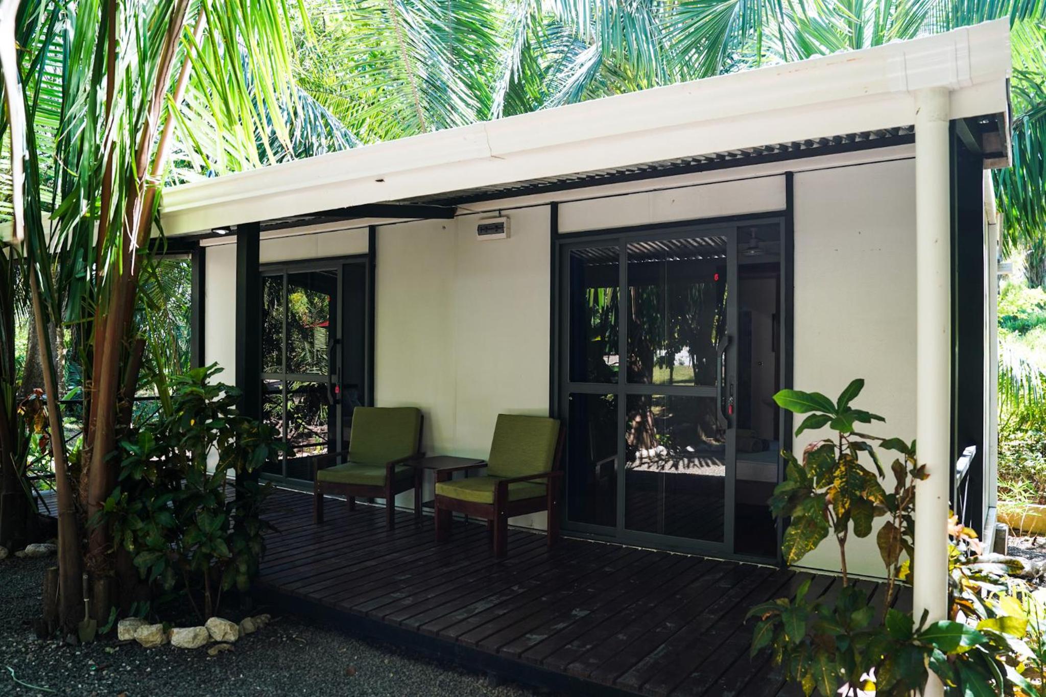 House in the palm forest
