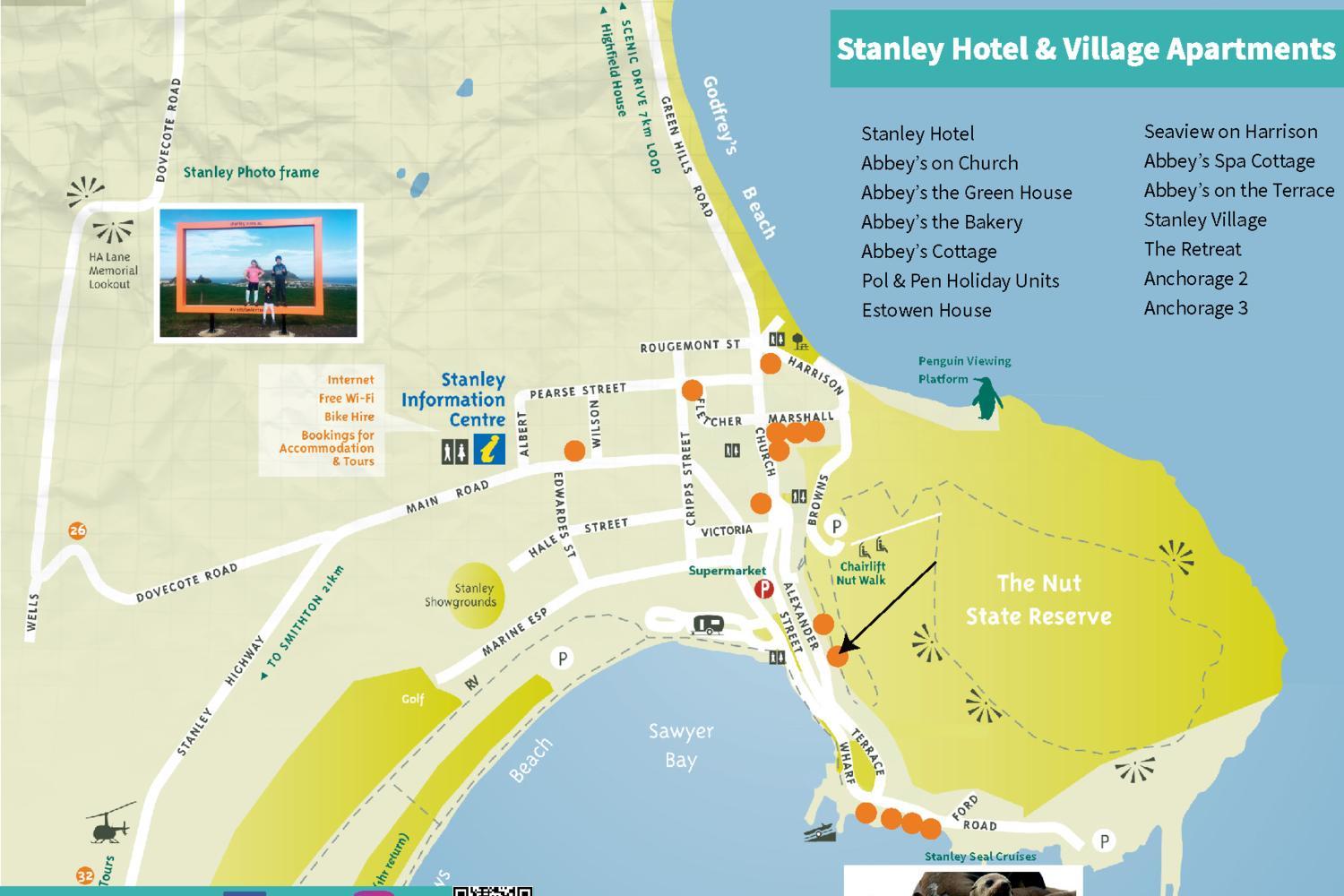 Stanley Holiday Houses a collection of distinctive, self-contained properties in Stanley in various locations around the seaside town