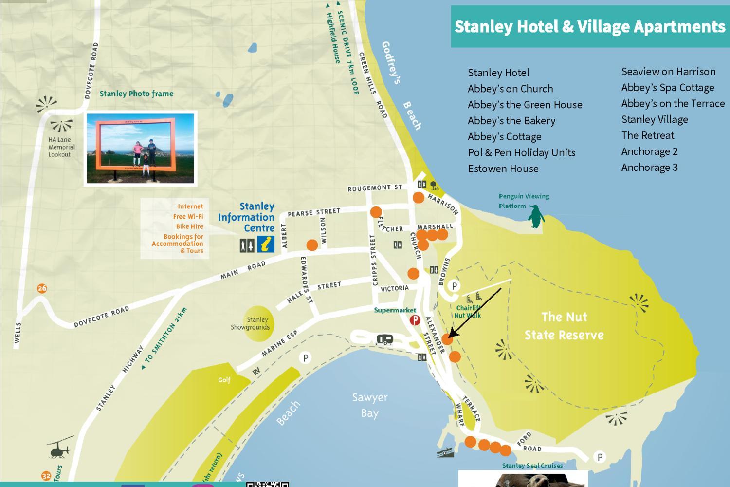 Stanley Holiday Houses a collection of distinctive, self-contained properties in Stanley in various locations around the seaside town