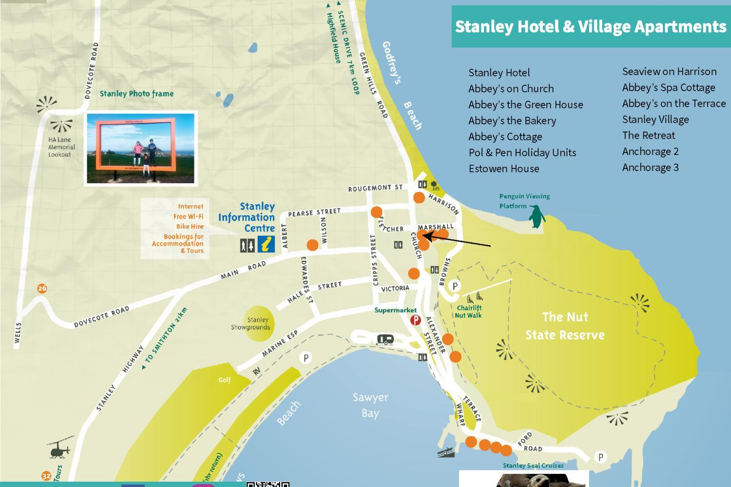 Stanley Holiday Houses a collection of distinctive, self-contained properties in Stanley in various locations around the seaside town