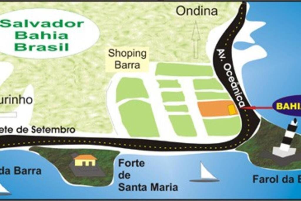 Flat na Barra - Frente a Praia - Circuito do Carnaval