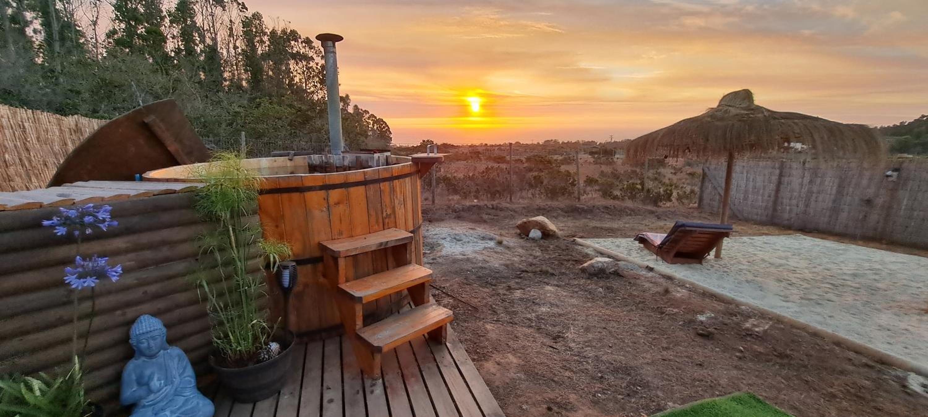 Mar y Tinaja Algarrobo Tunquen Casa con Vista al Mar y Tinaja Privada