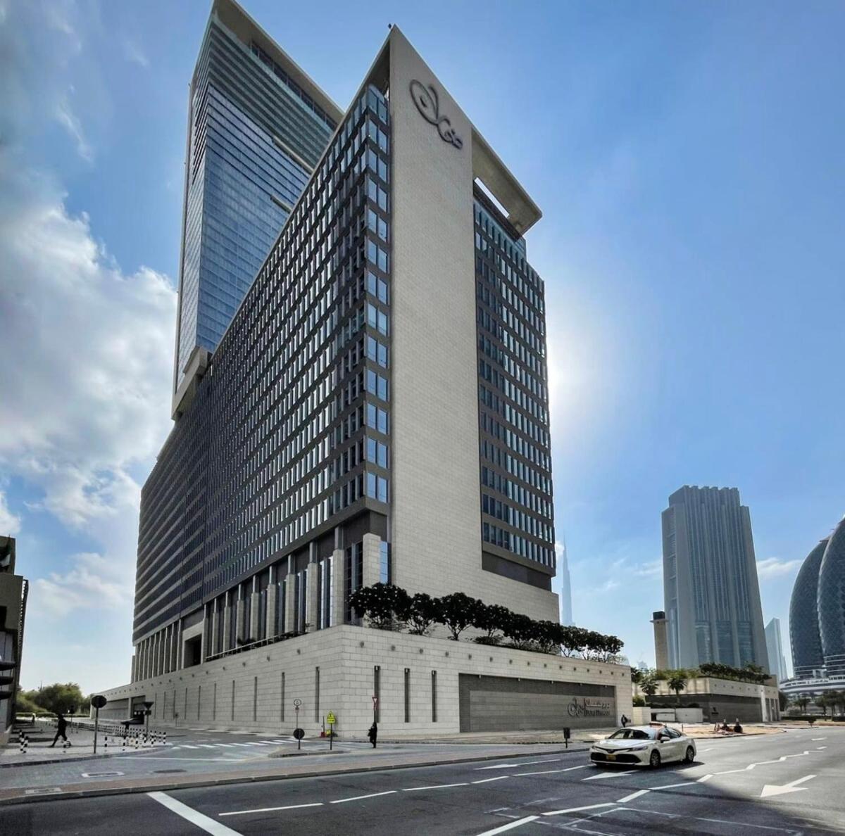 Silkhaus modern studio with Burj Khalifa view in DIFC