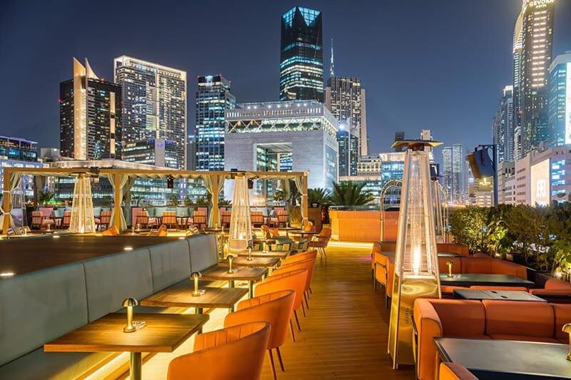 Silkhaus modern studio with Burj Khalifa view in DIFC