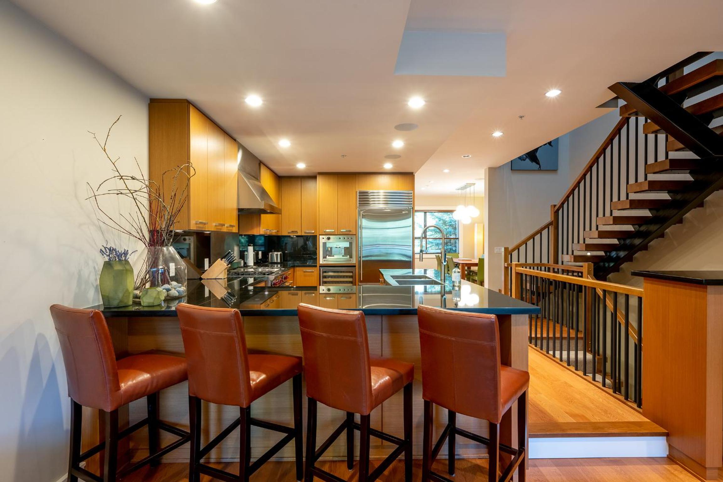 West Coast style 4-bedroom, 3-bathroom, mountain view townhome