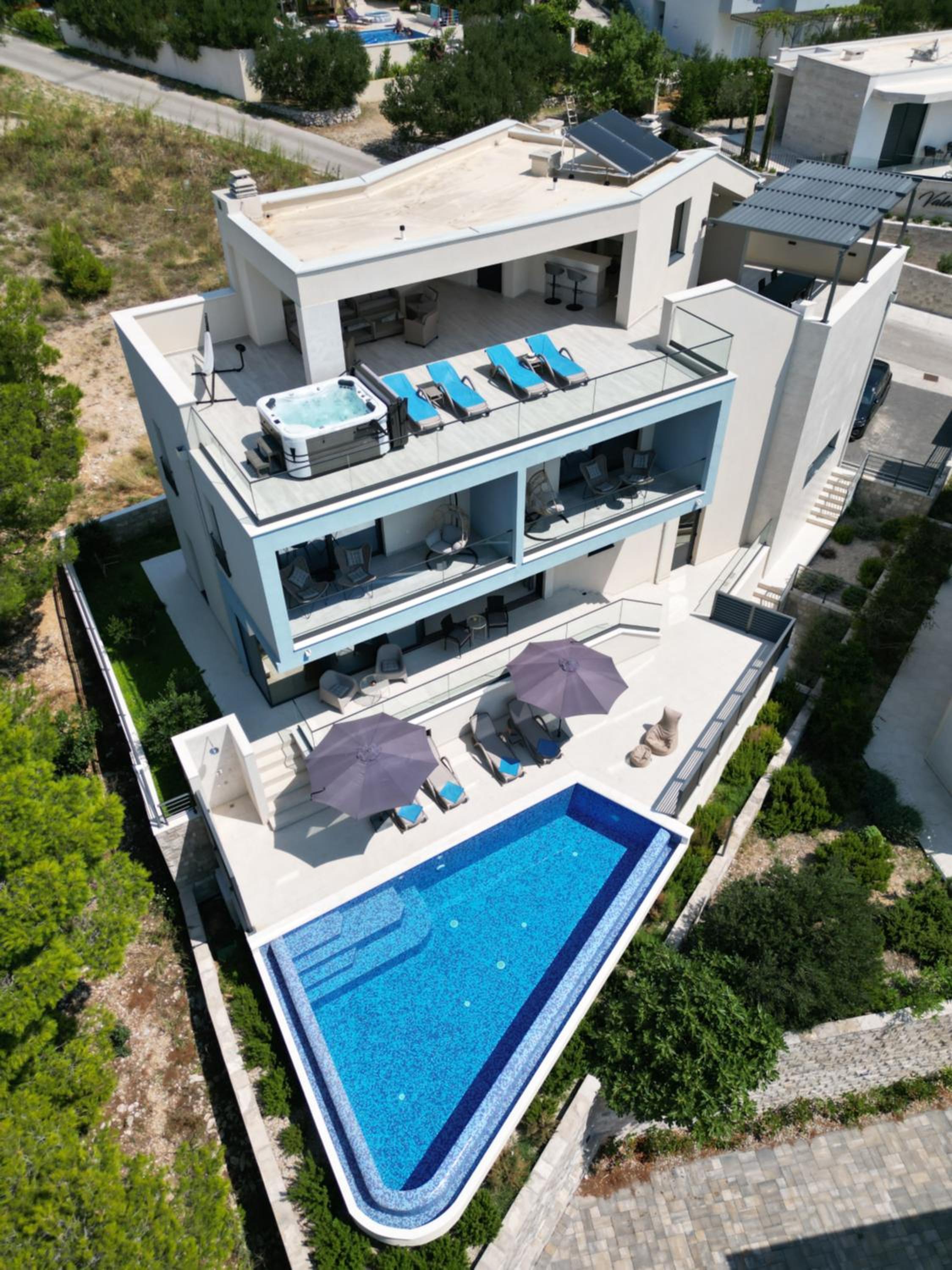 Luxury Villa Bašak with Infinity Pool and Sea View view 2