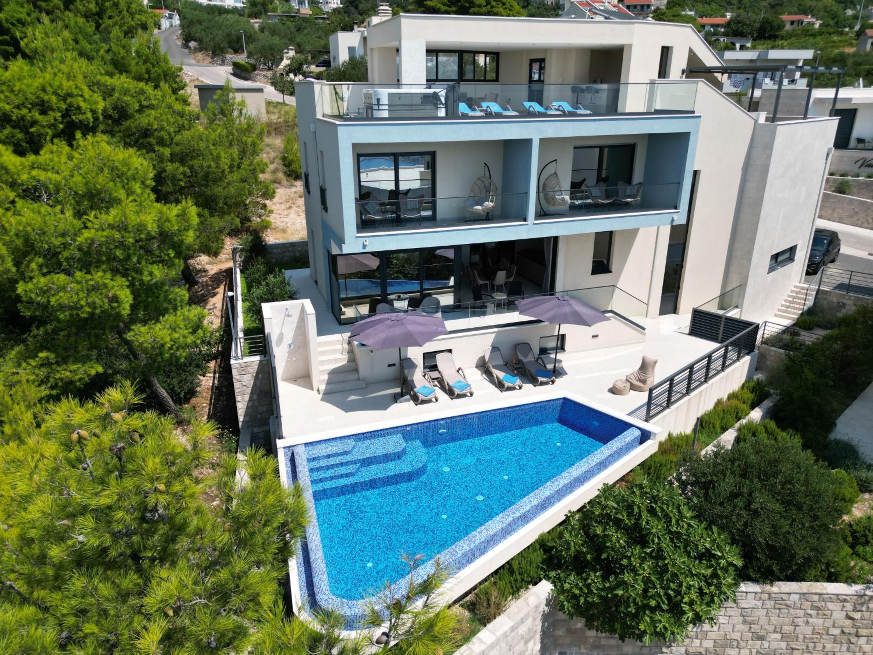 Luxury Villa Bašak with Infinity Pool and Sea View view 3