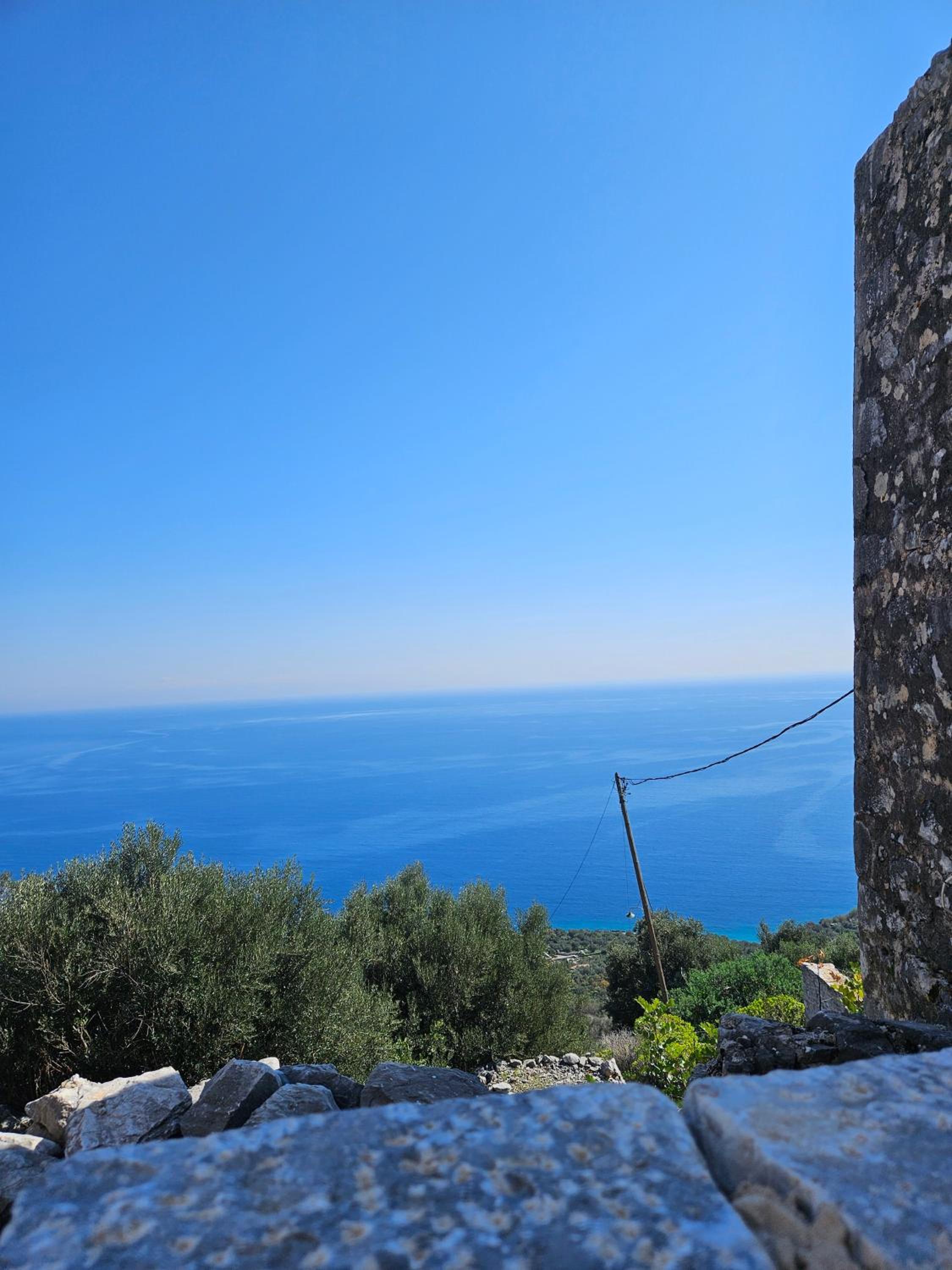 Rigas stone tower east Mani 3 view 2