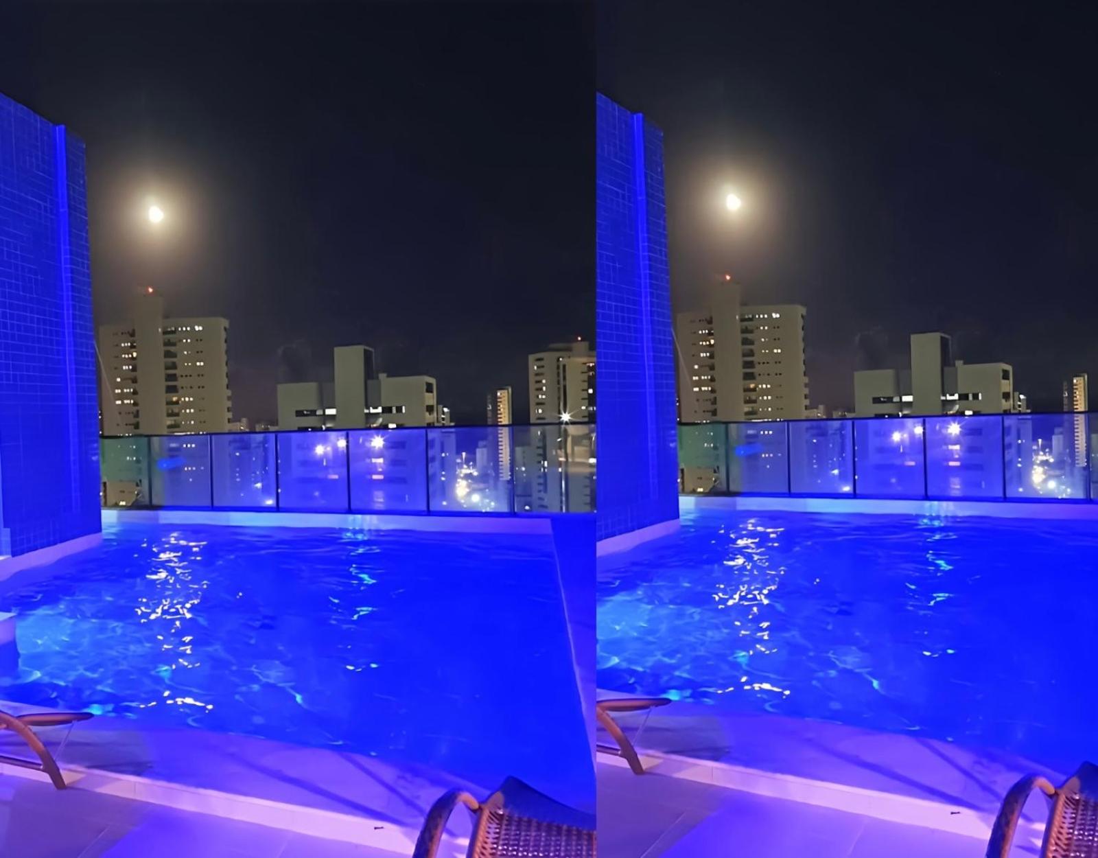 FLAT Praia Boa Viagem - Piscina no ROFTOP - Garagem & WIFI - REFORMADO - Ar condicionado - 24H CHECK IN - Shopping Recife - Enxoval Incluso