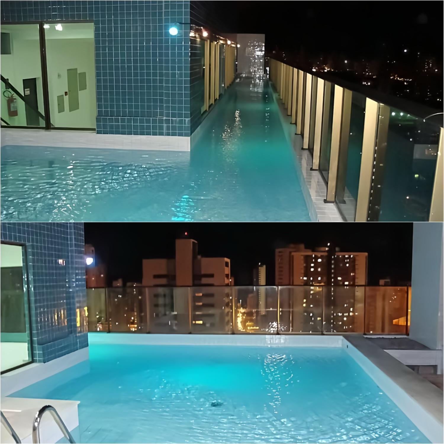 FLAT Praia Boa Viagem - Piscina no ROFTOP - Garagem & WIFI - REFORMADO - Ar condicionado - 24H CHECK IN - Shopping Recife - Enxoval Incluso