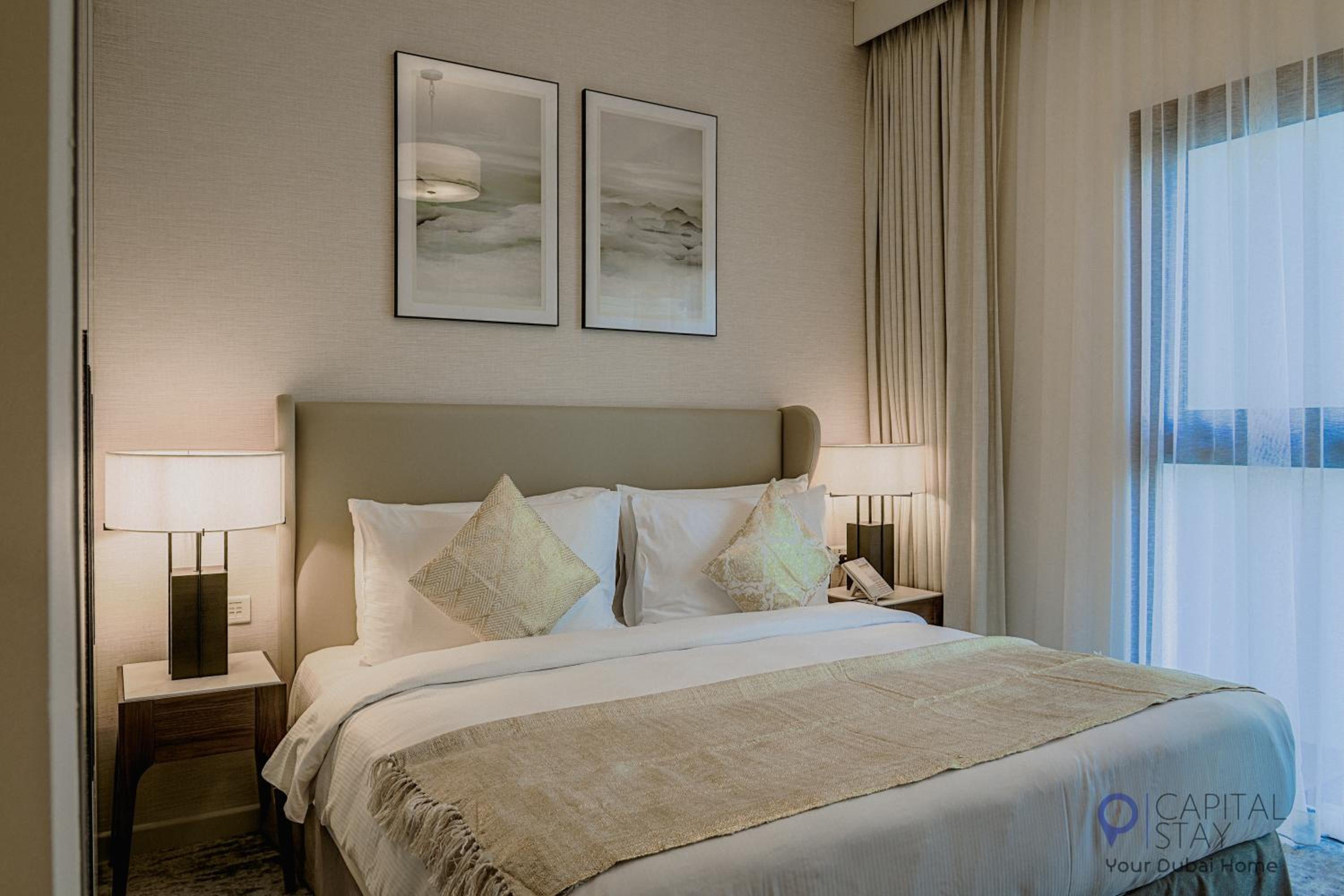 Capital Stay- Private Two Bed Apartment - The Address Beach Resort Residences Fujairah