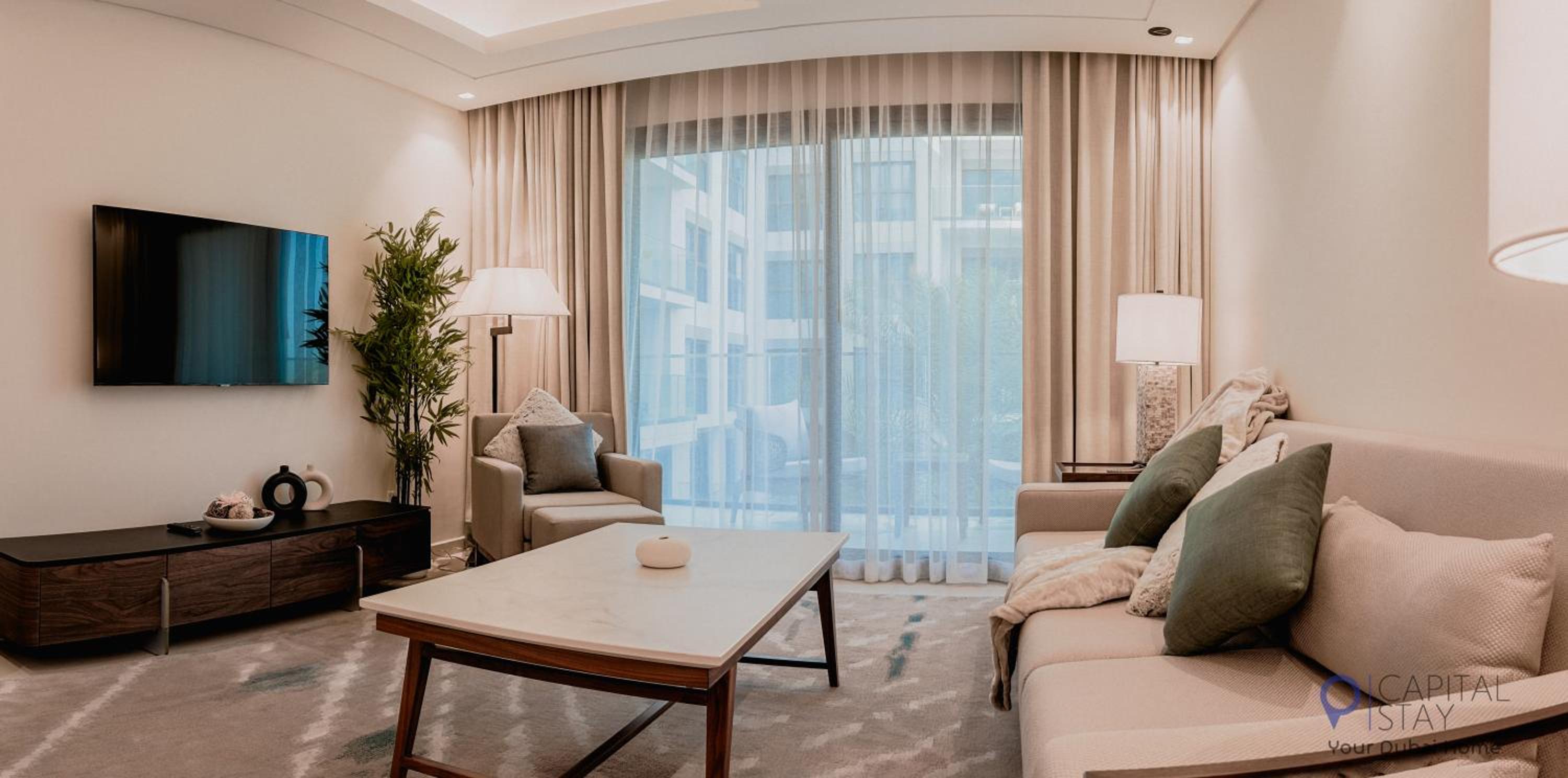 Capital Stay- Private Two Bed Apartment - The Address Beach Resort Residences Fujairah