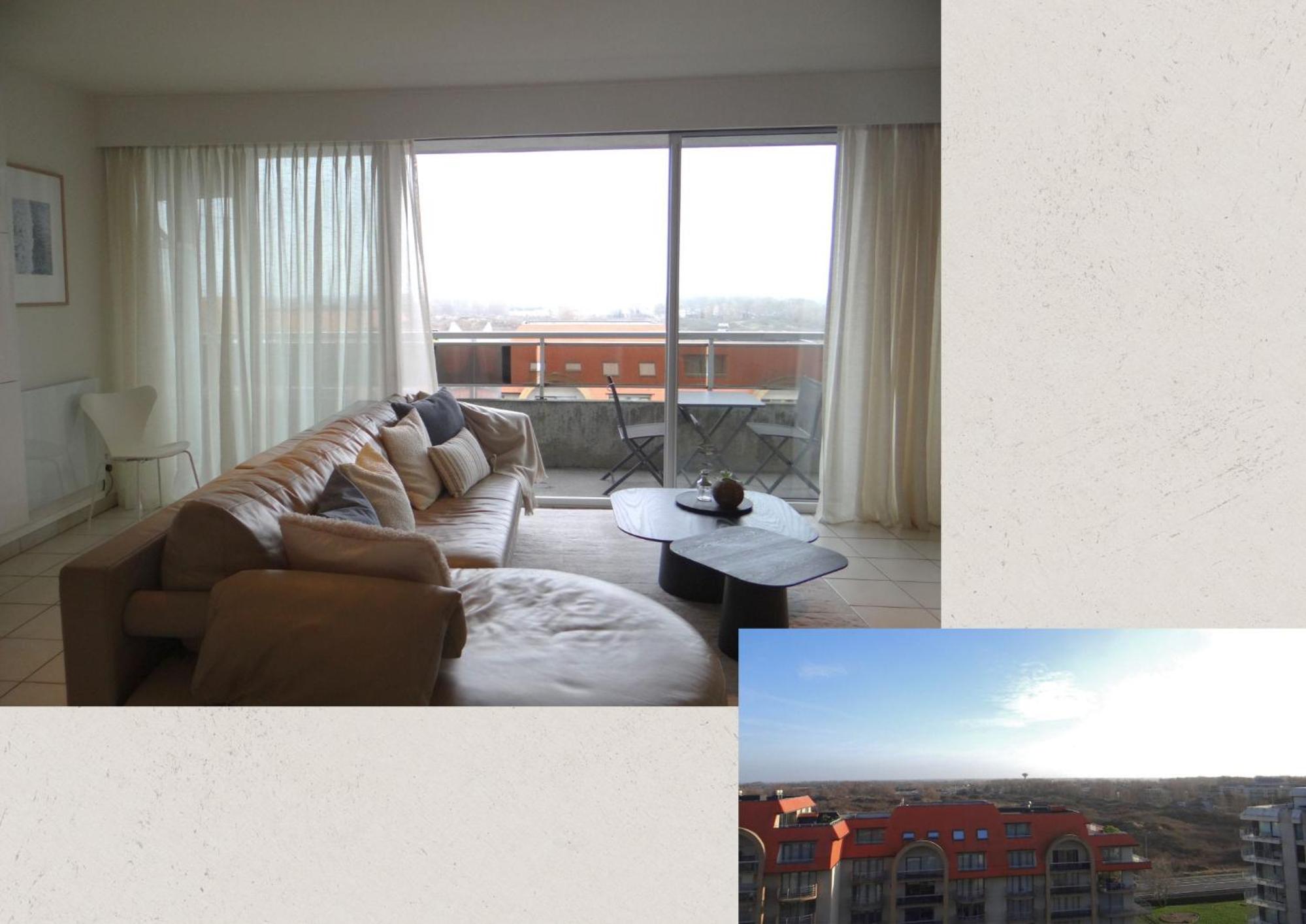 Stijlvol appartement met ruim zicht en privé garage op een toplocatie in Nieuwpoort