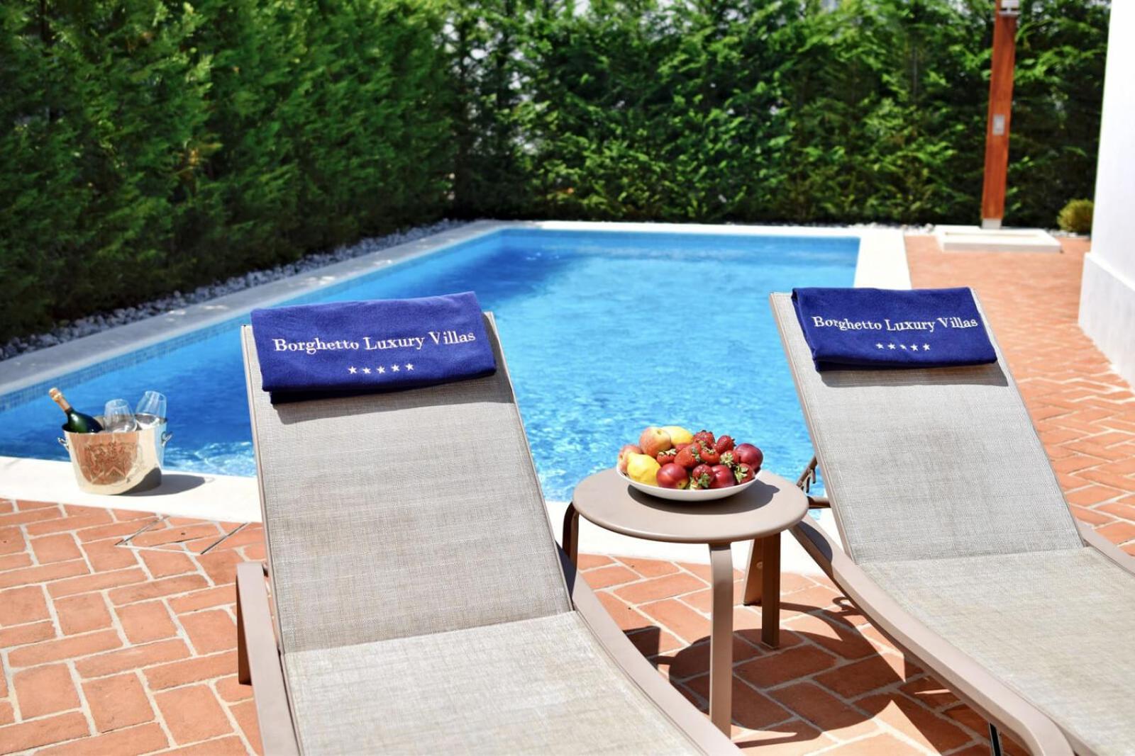 Luxury Villa Adele near Porec with sea view and private pool