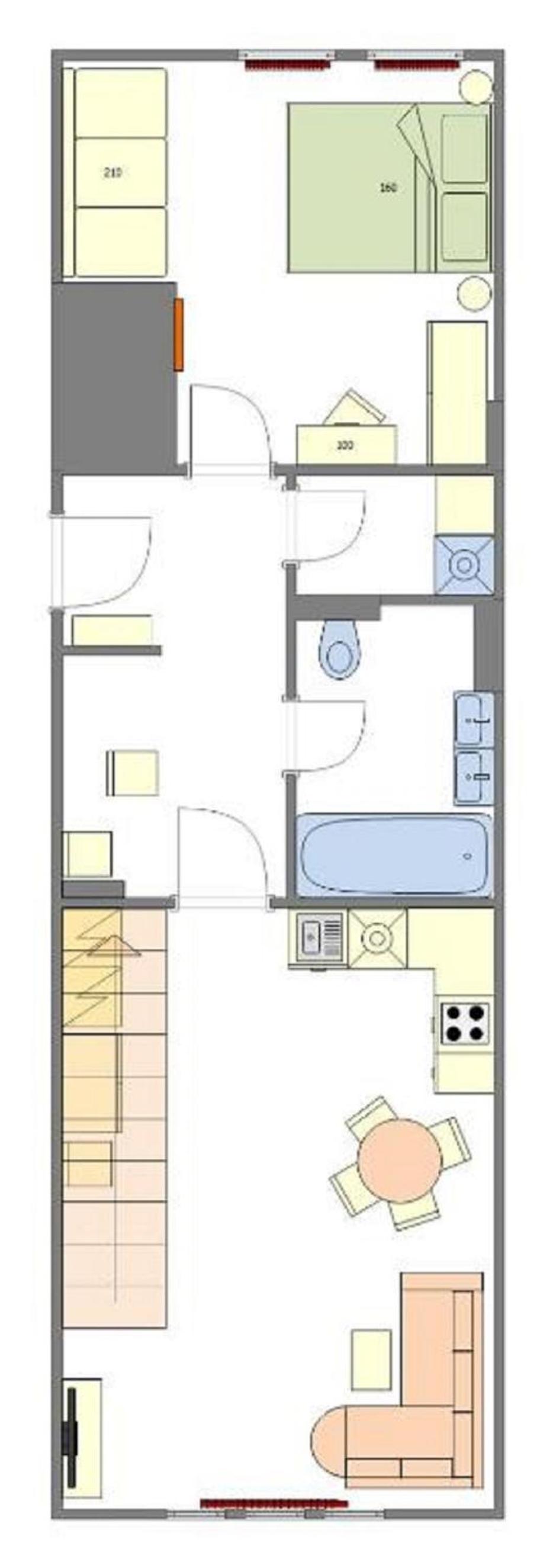 Quite Loft with Balcony and 3 Air Conditioners