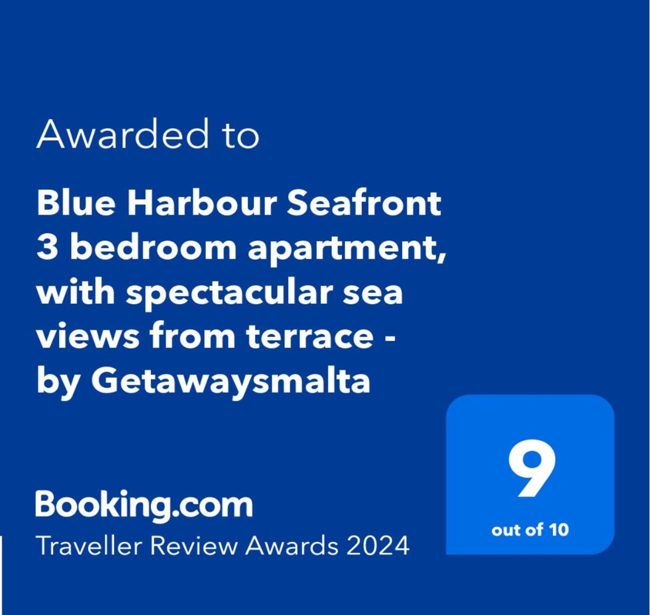 Blue Harbour Seafront 3 bedroom apartment, with spectacular sea views from terrace - by Getawaysmalta, photo 14