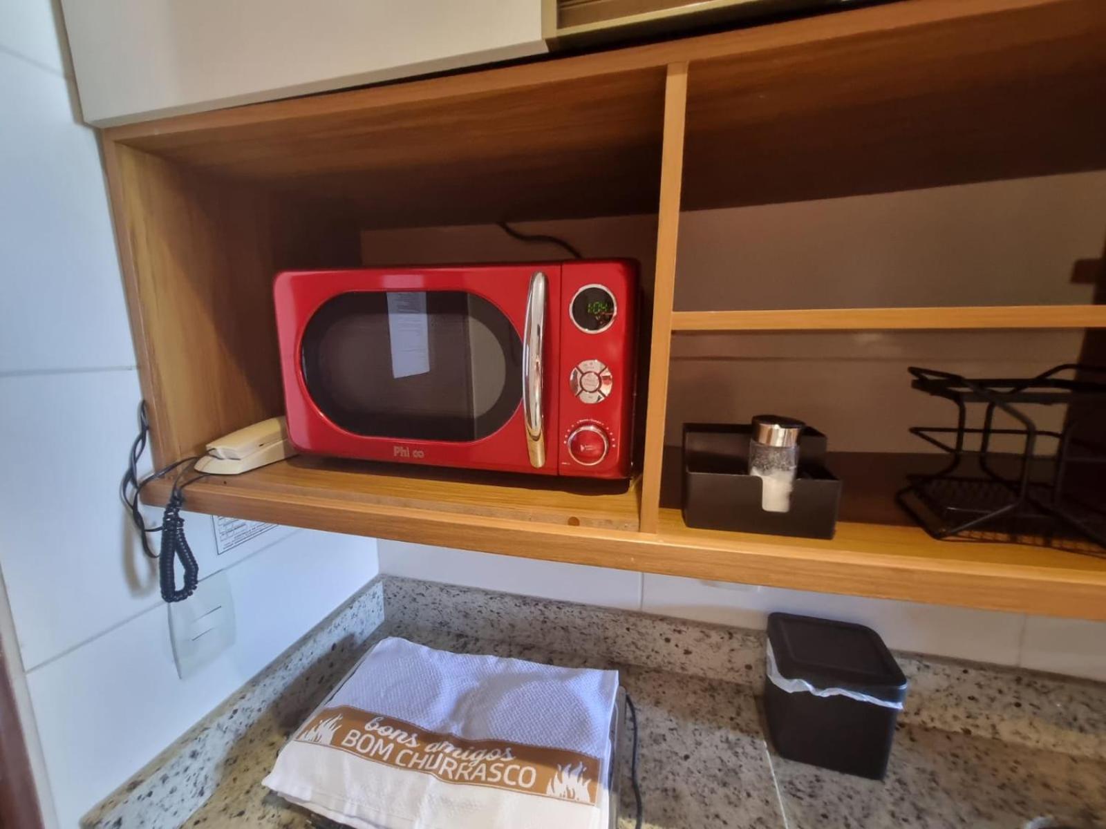 Confortável Flat com vista parcial do mar de Intermares